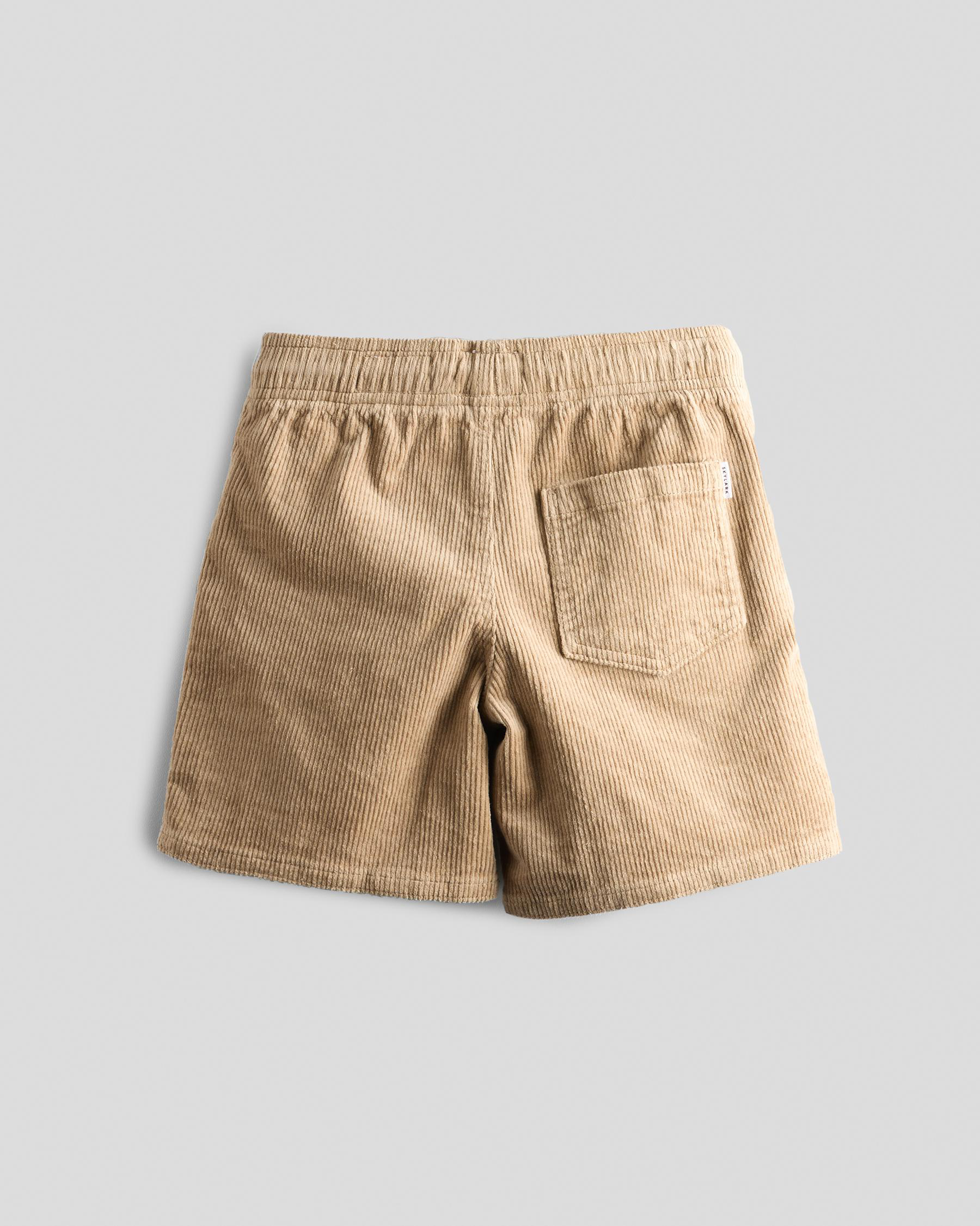Toddlers' Cord Elastic Waist Shorts