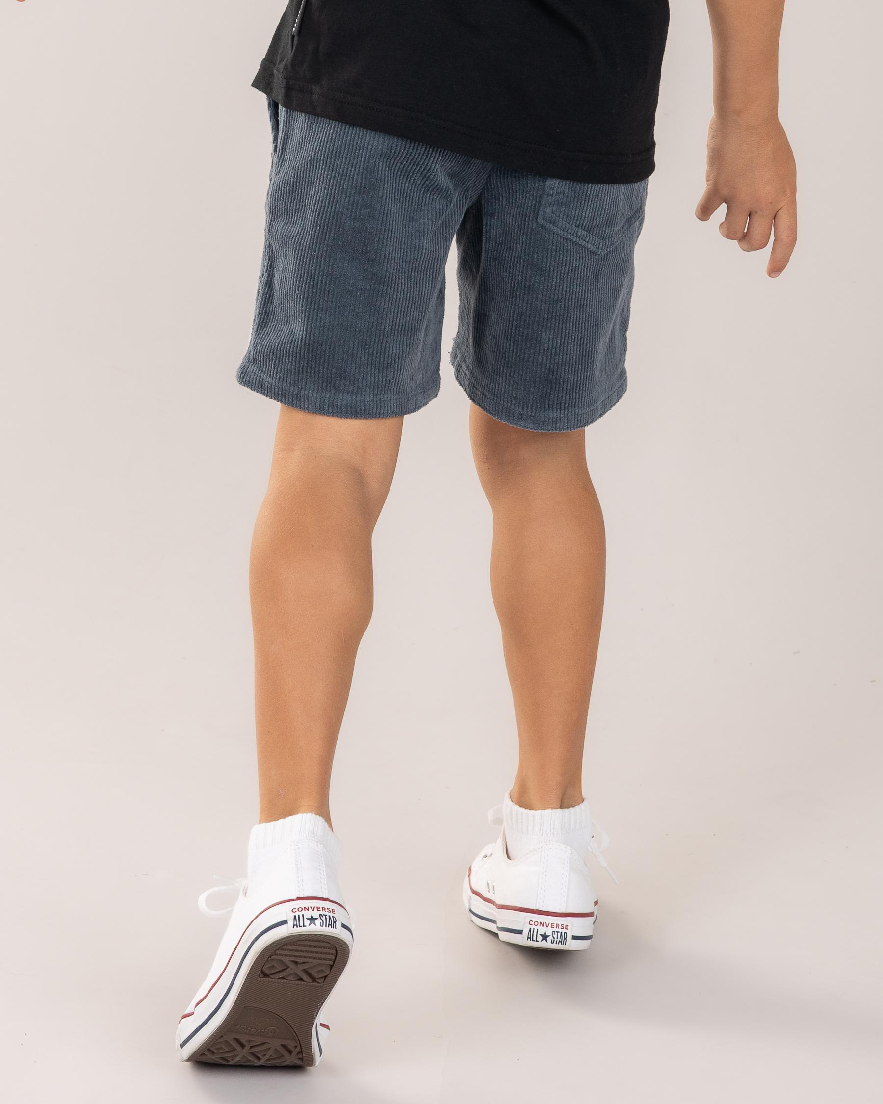Toddlers' Cord Elastic Waist Shorts