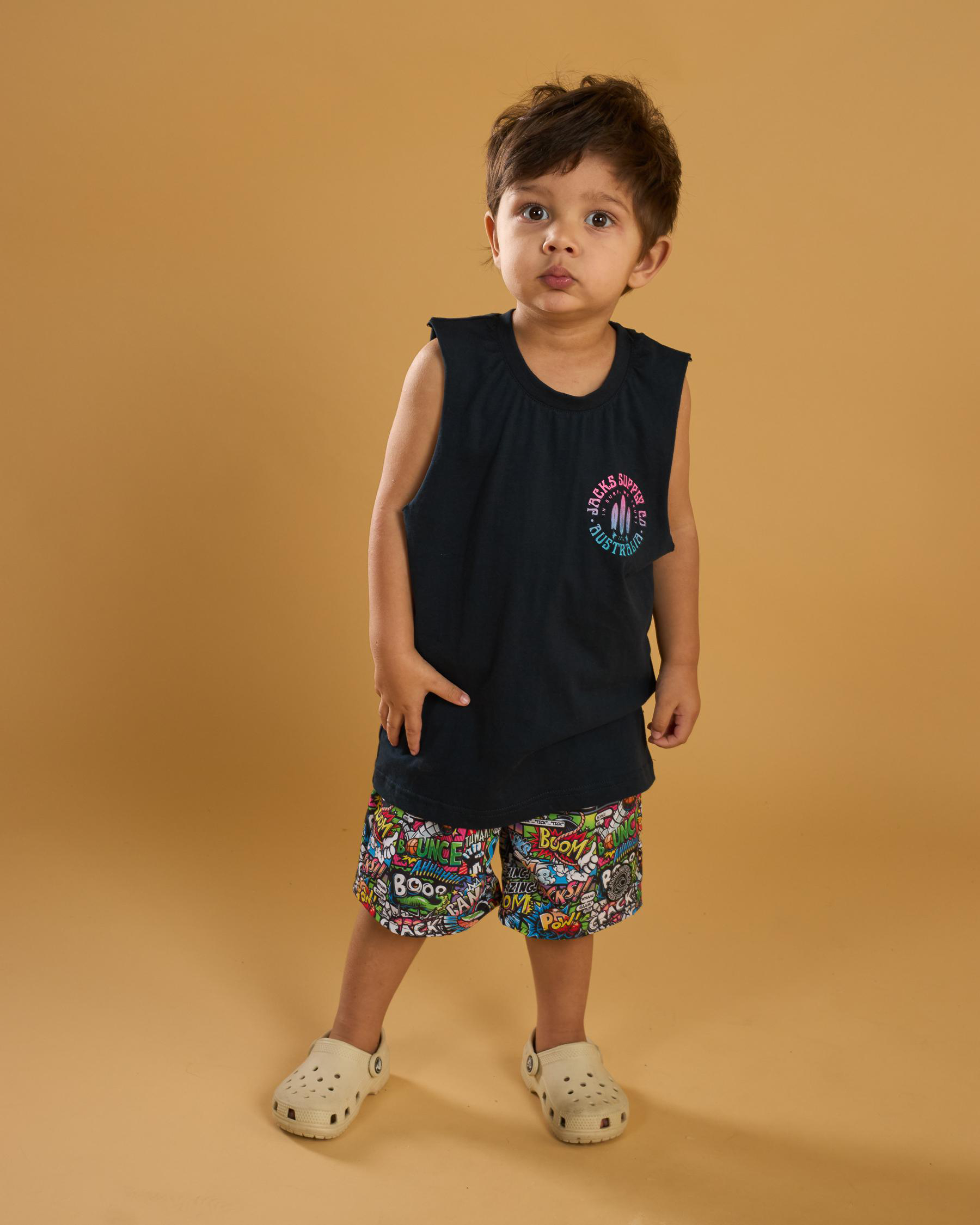 Boom Elastic Waist Shorts