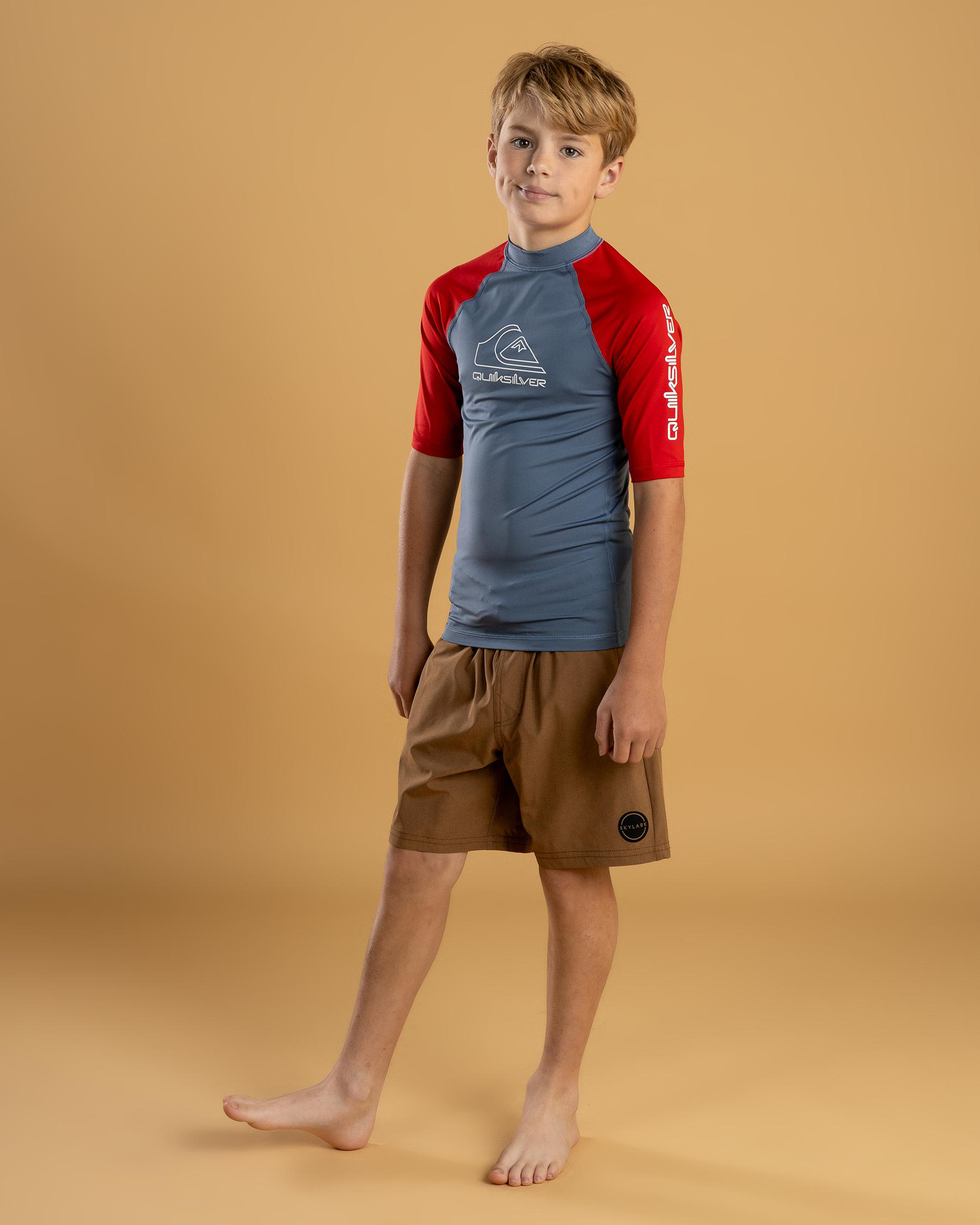 On Tour Boy's Short Sleeve Rash Vest