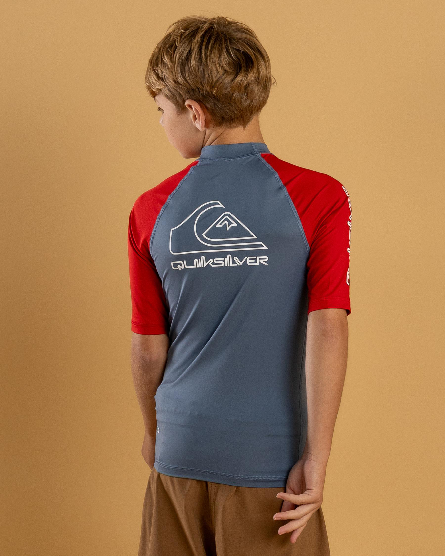 On Tour Boy's Short Sleeve Rash Vest