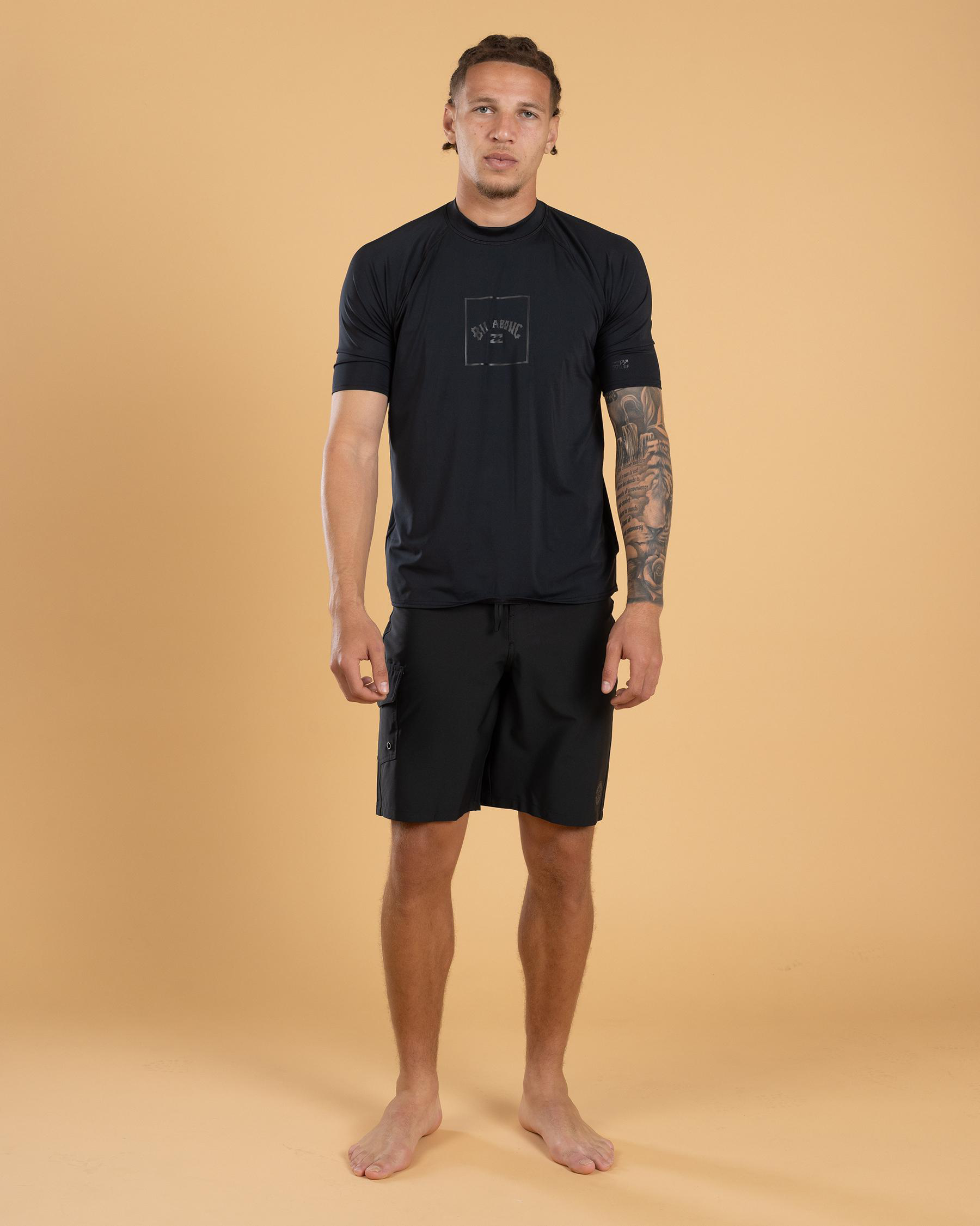 Boxed Arch Short Sleeve Rash Vest