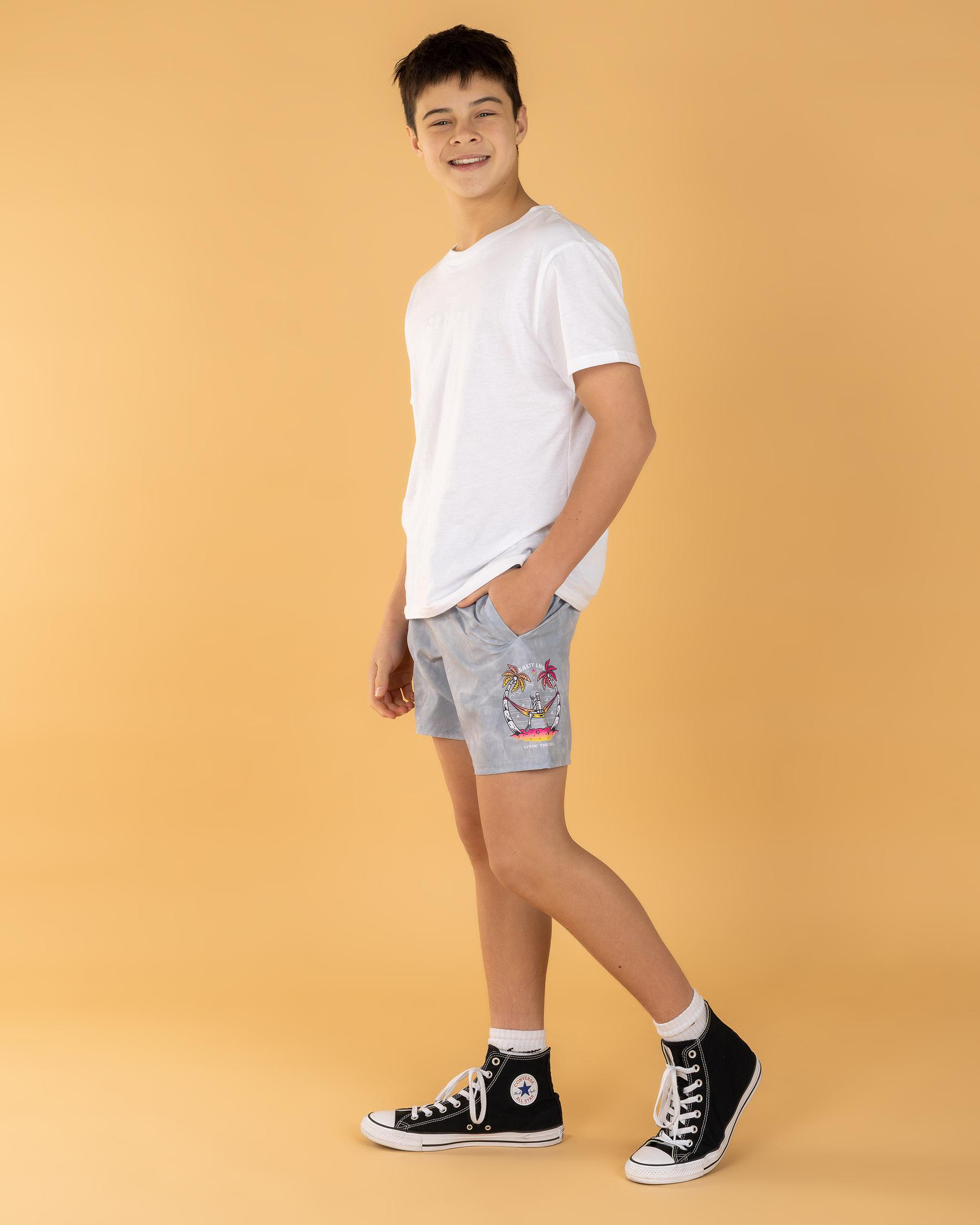 Relative Elastic Waist Shorts