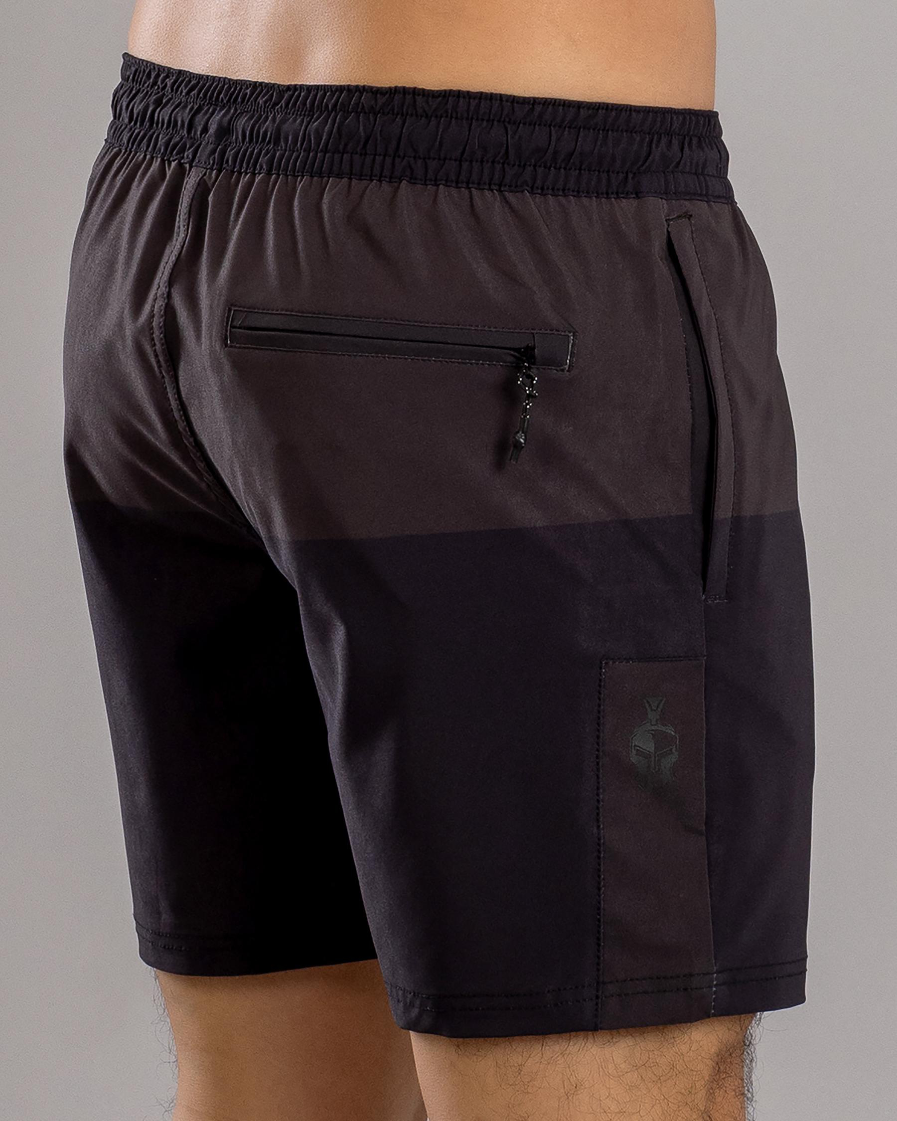 Bicolour Elastic Waist Shorts