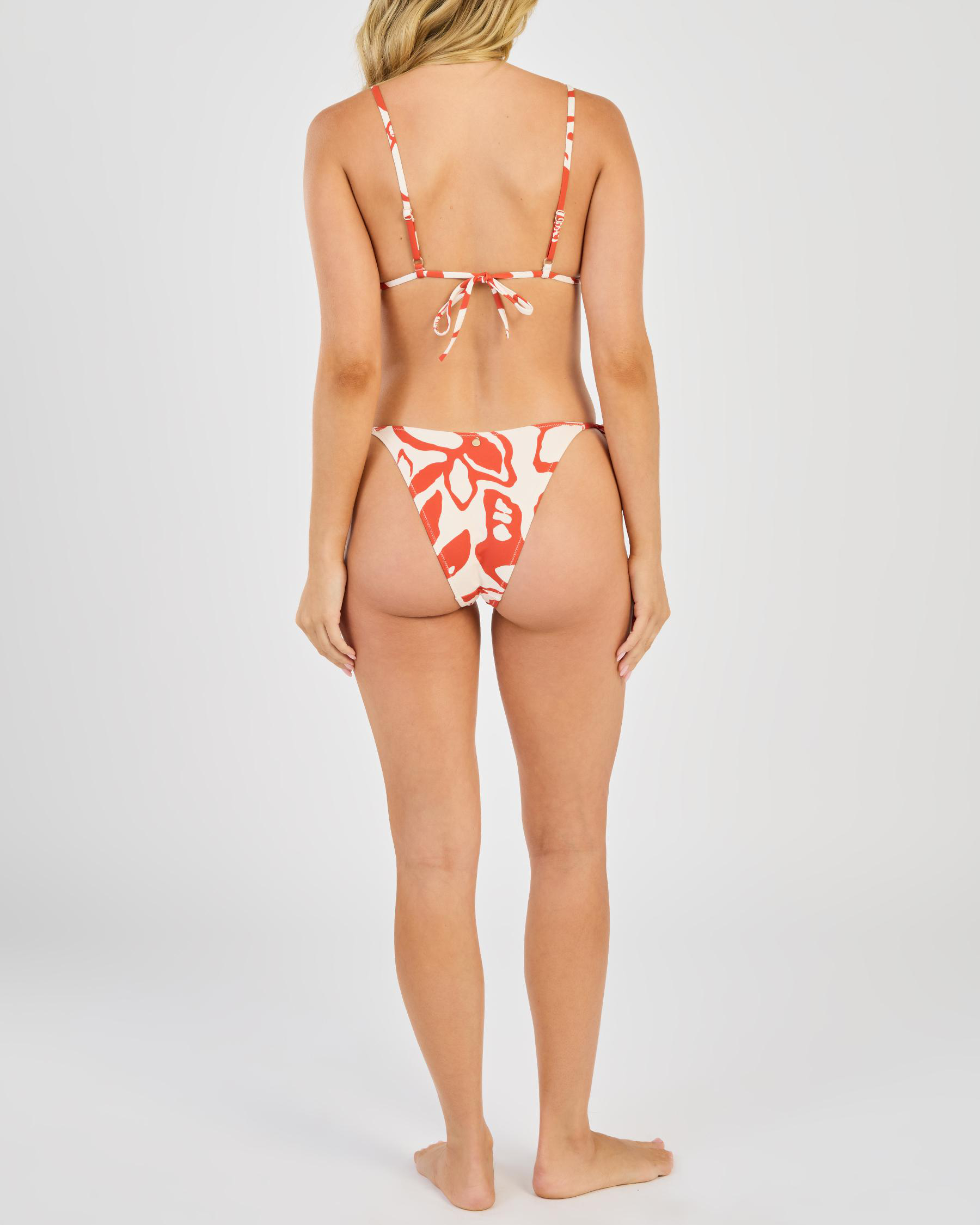 Poppy Floral Tie Side High Cut Bikini Bottom