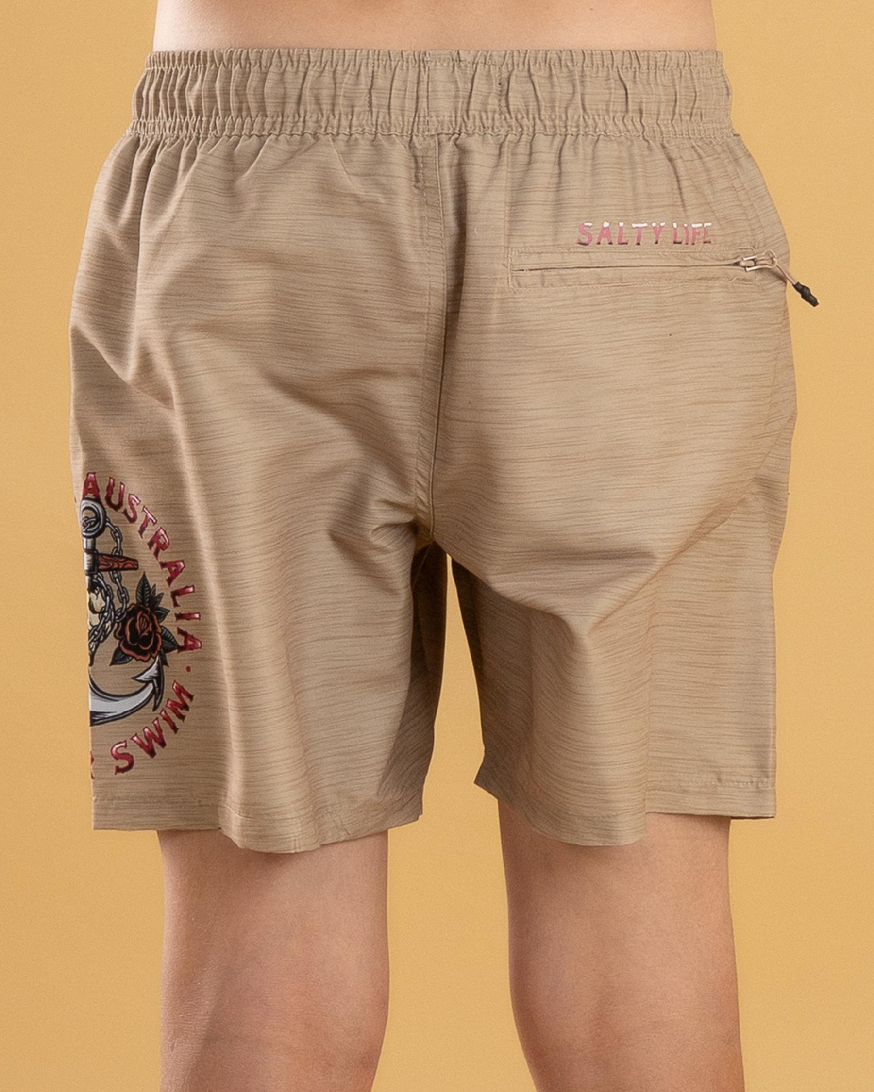Sink Or Swim Elastic Waist Shorts