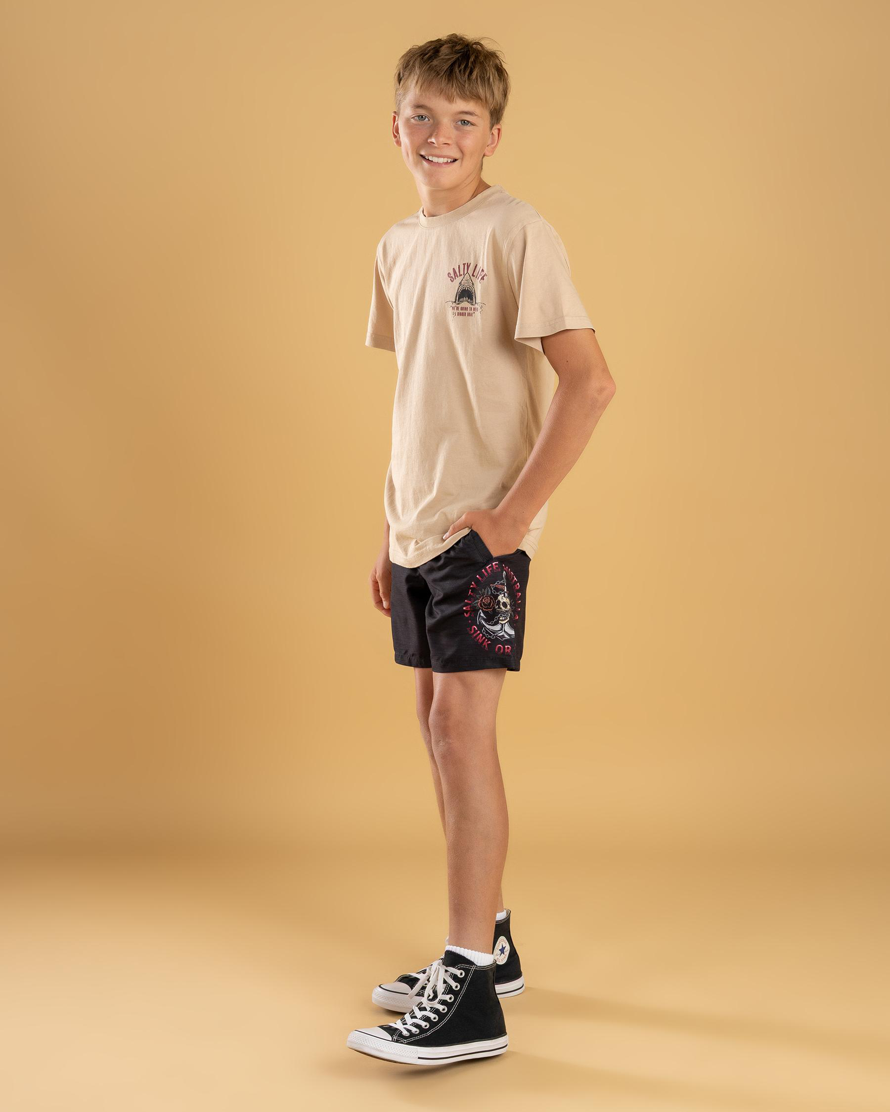 Sink Or Swim Elastic Waist Shorts