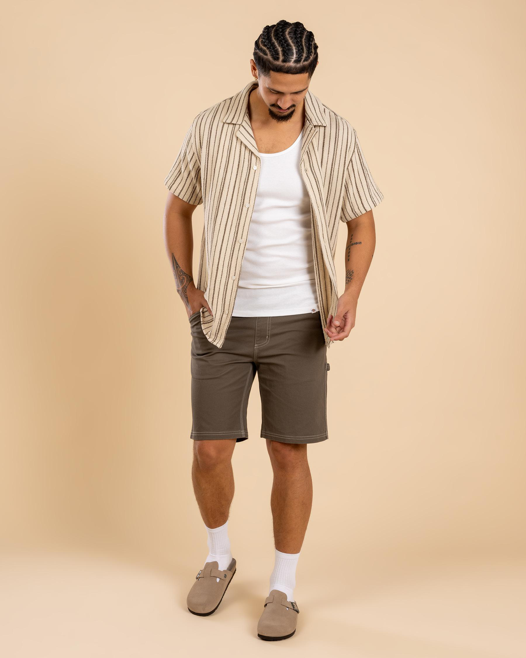 Vacancy Stripe Short Sleeve Shirt