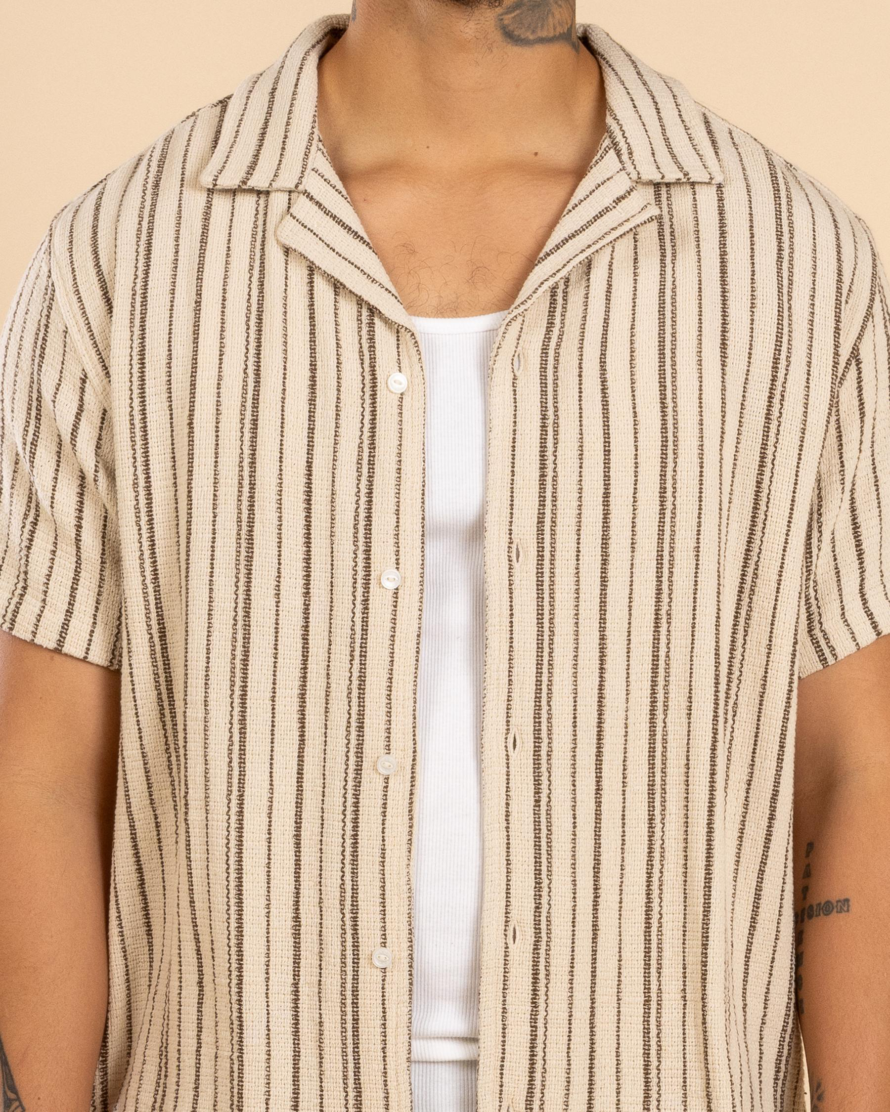 Vacancy Stripe Short Sleeve Shirt