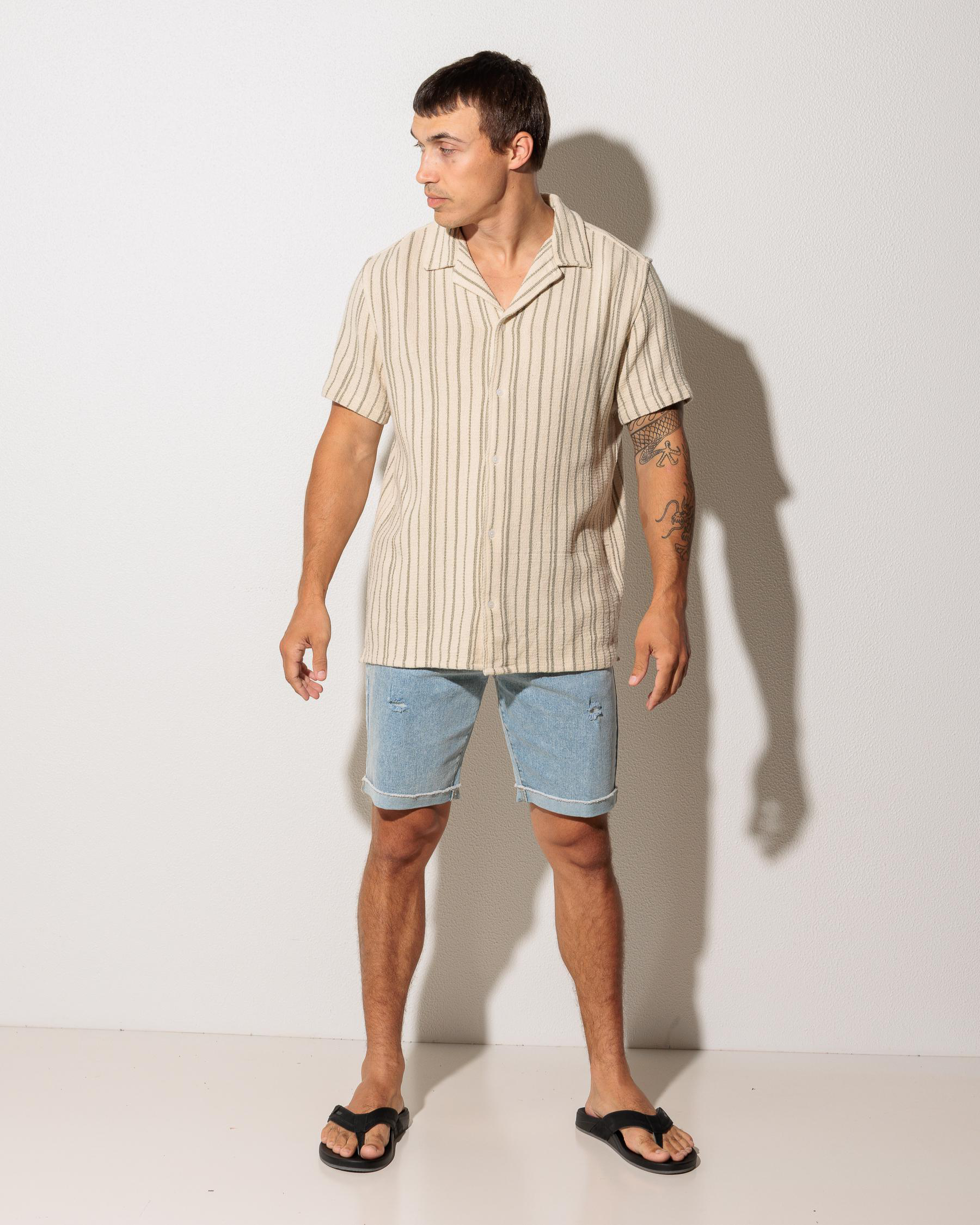 Vacancy Stripe Short Sleeve Shirt