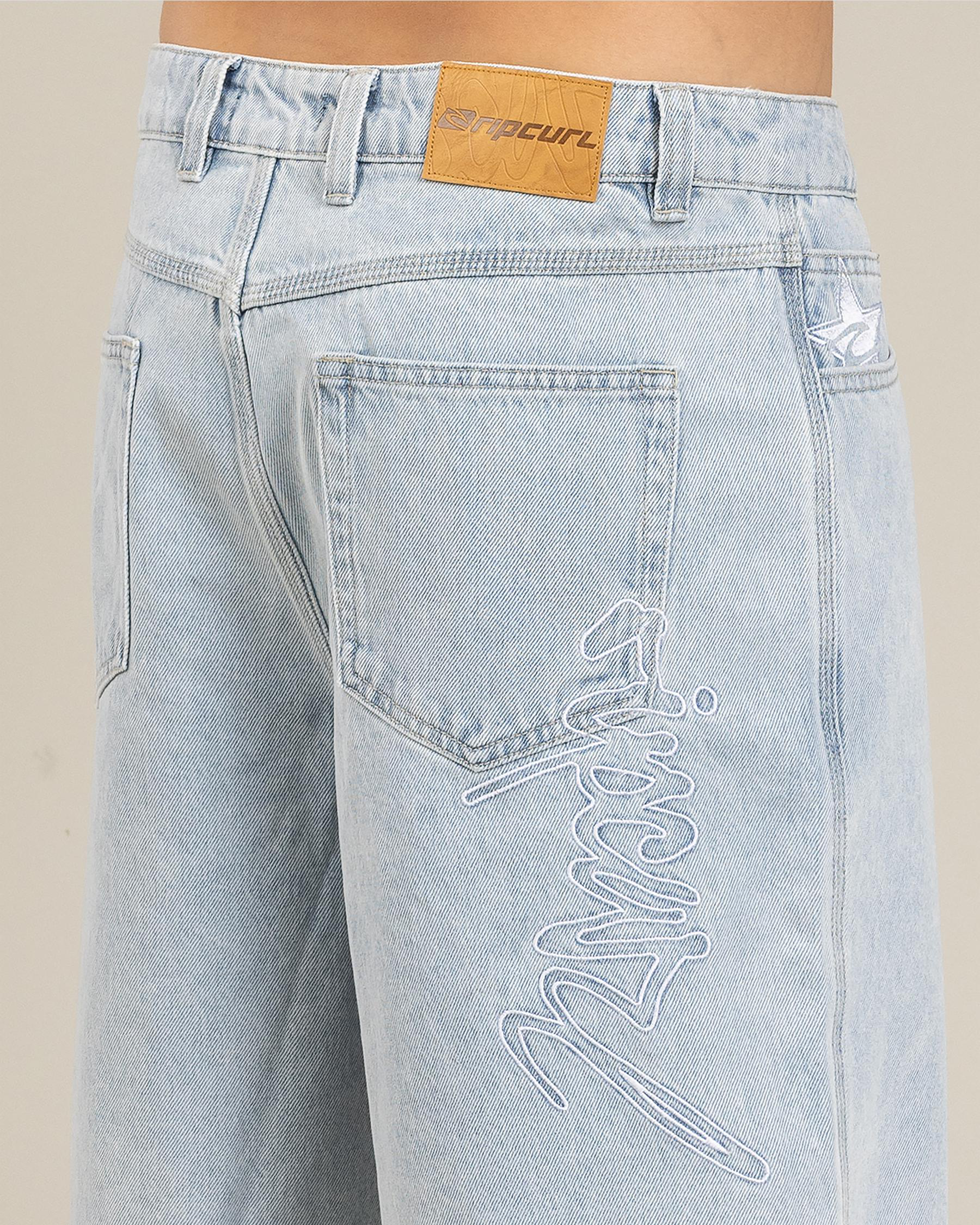 Medina Script Denim Walk Shorts