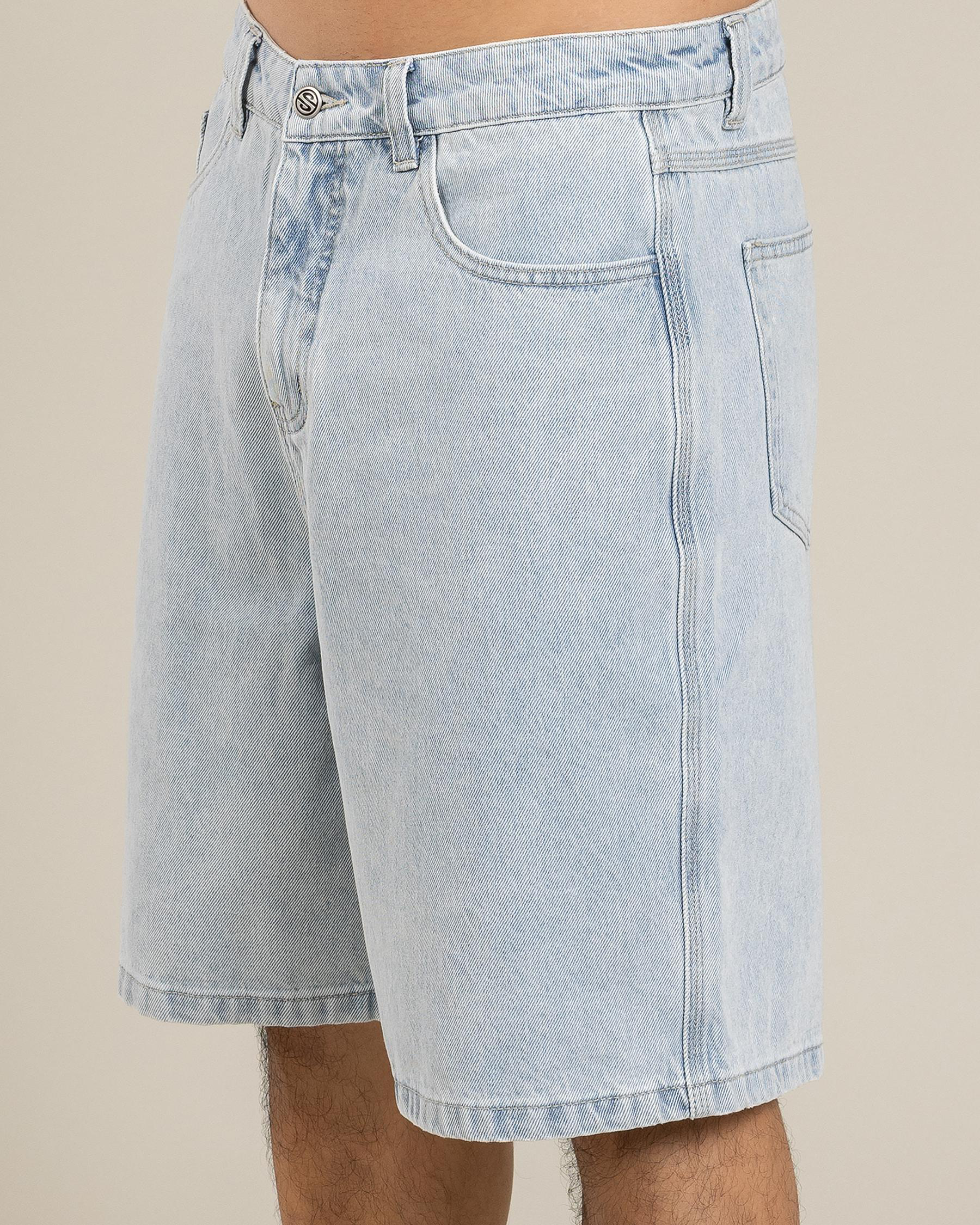 Medina Script Denim Walk Shorts