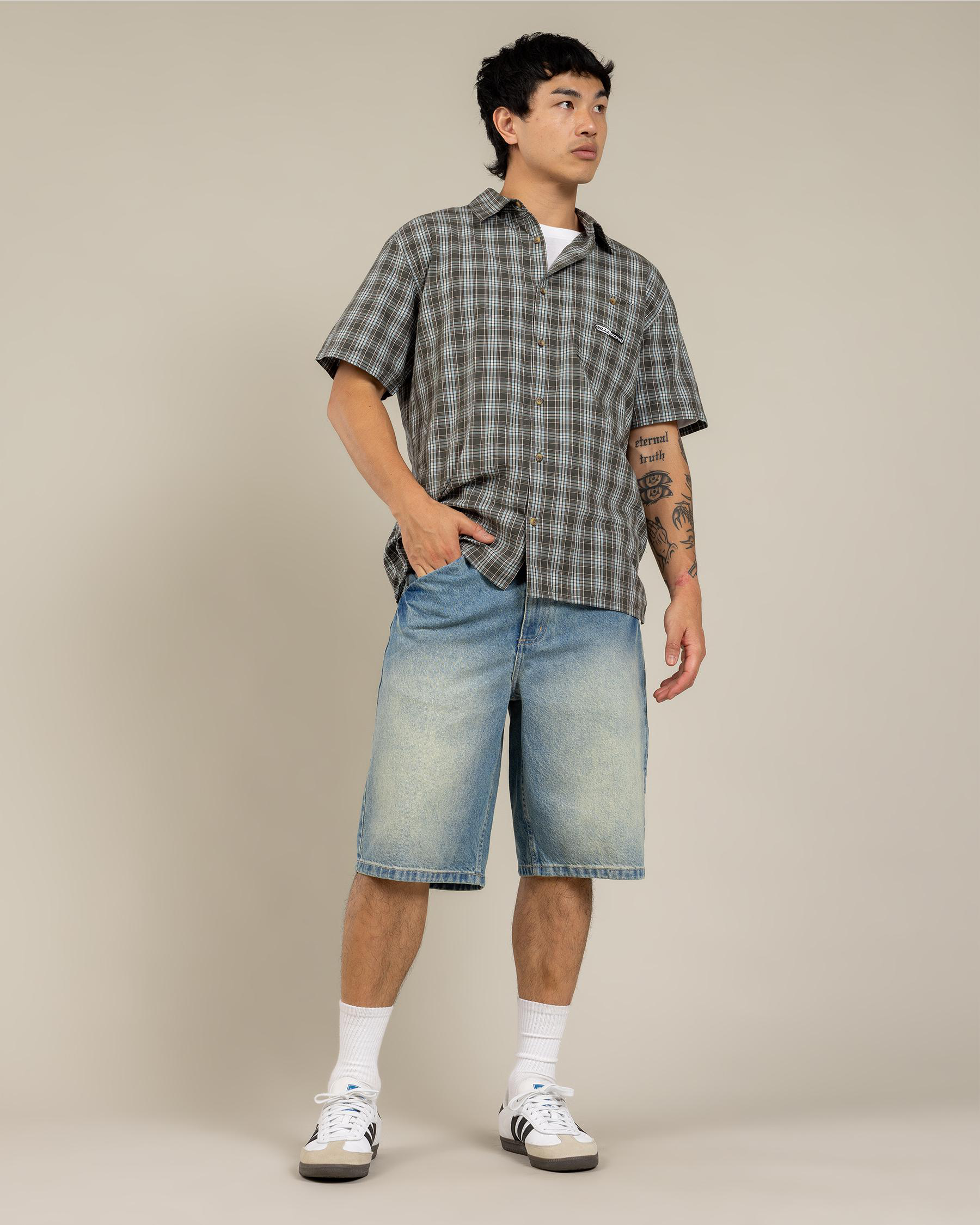 Script Smoko Denim Shorts