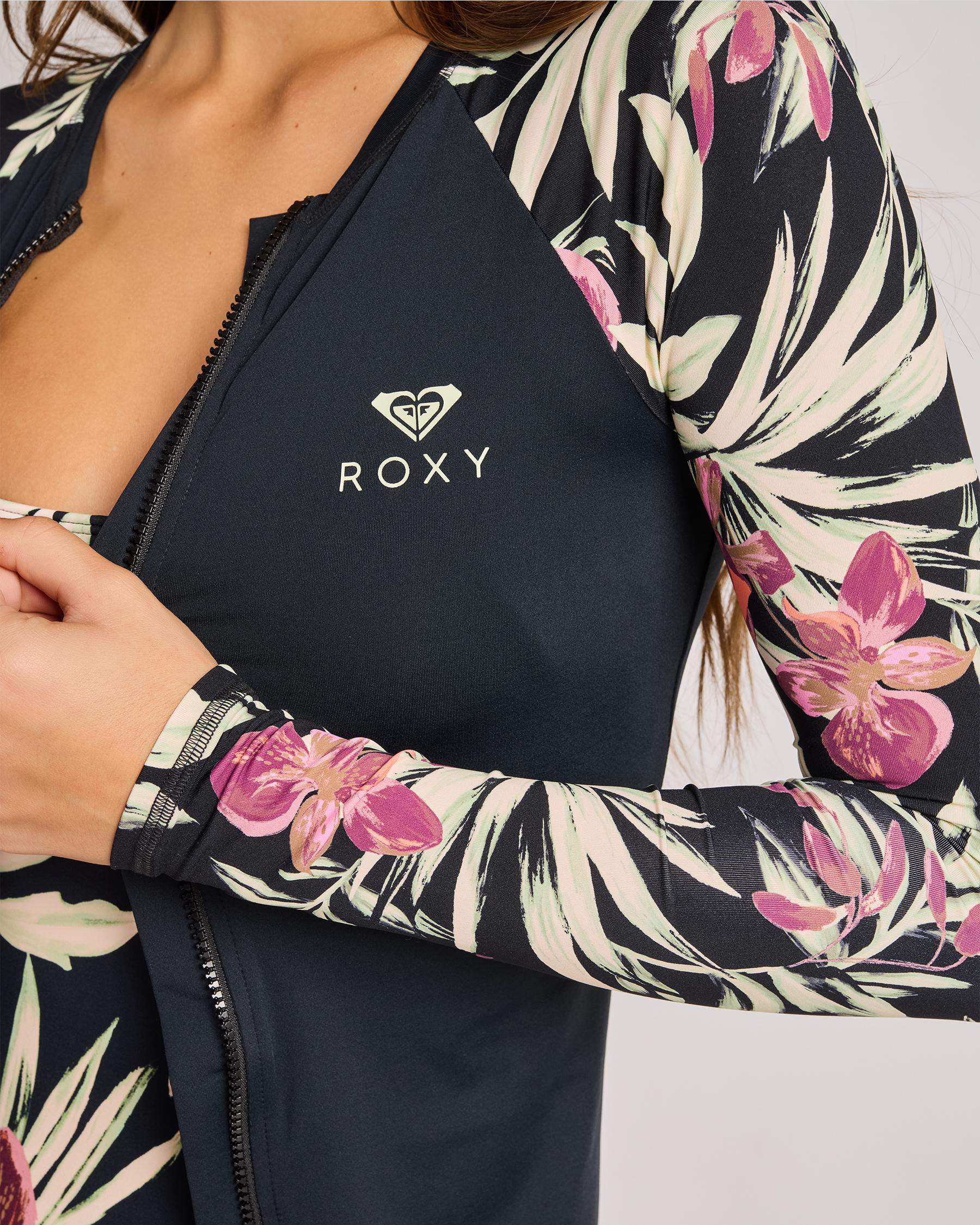 Windswept Floral Long Sleeve Rash Vest