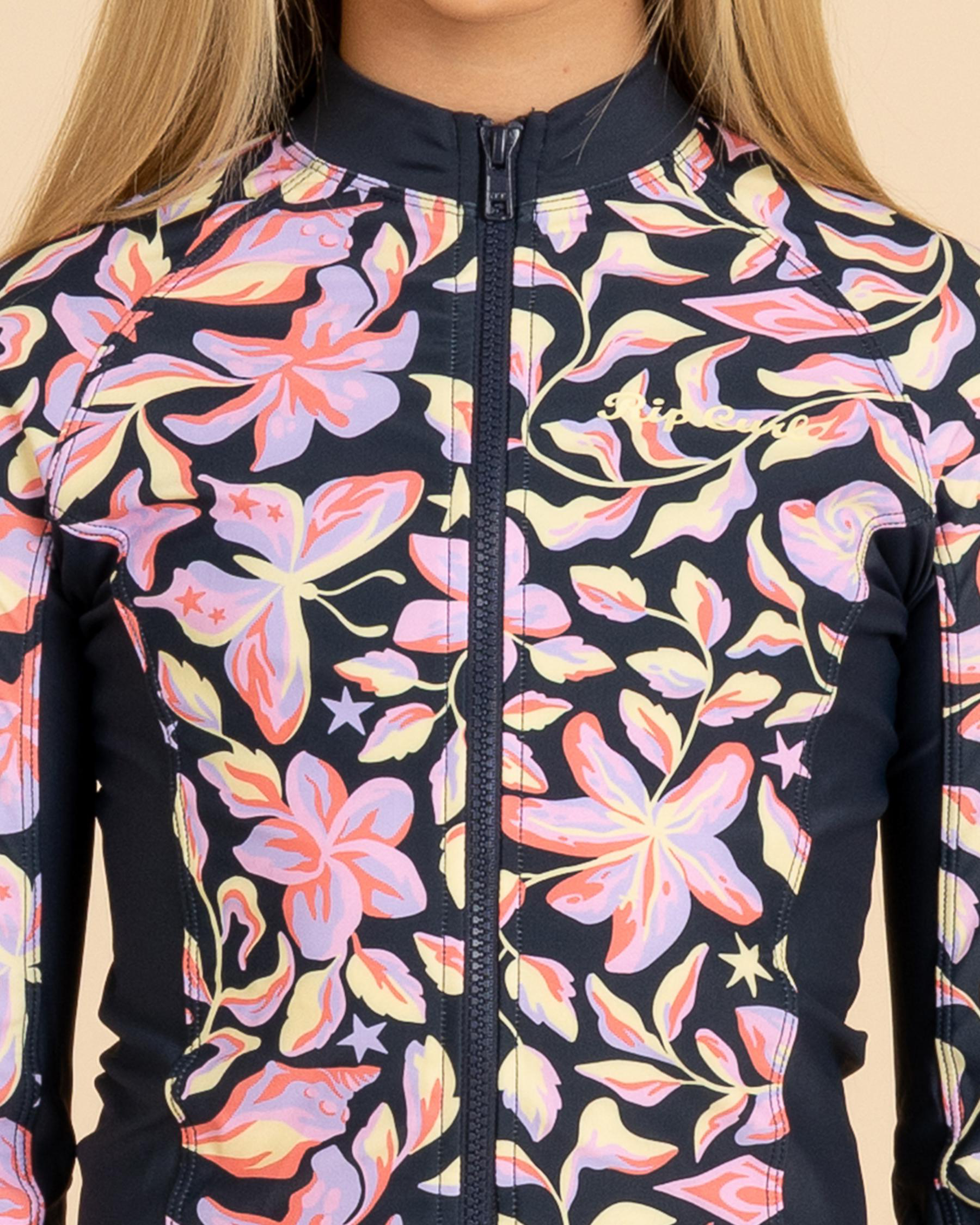 Sunset Sky Zip Long Sleeve Rash Vest