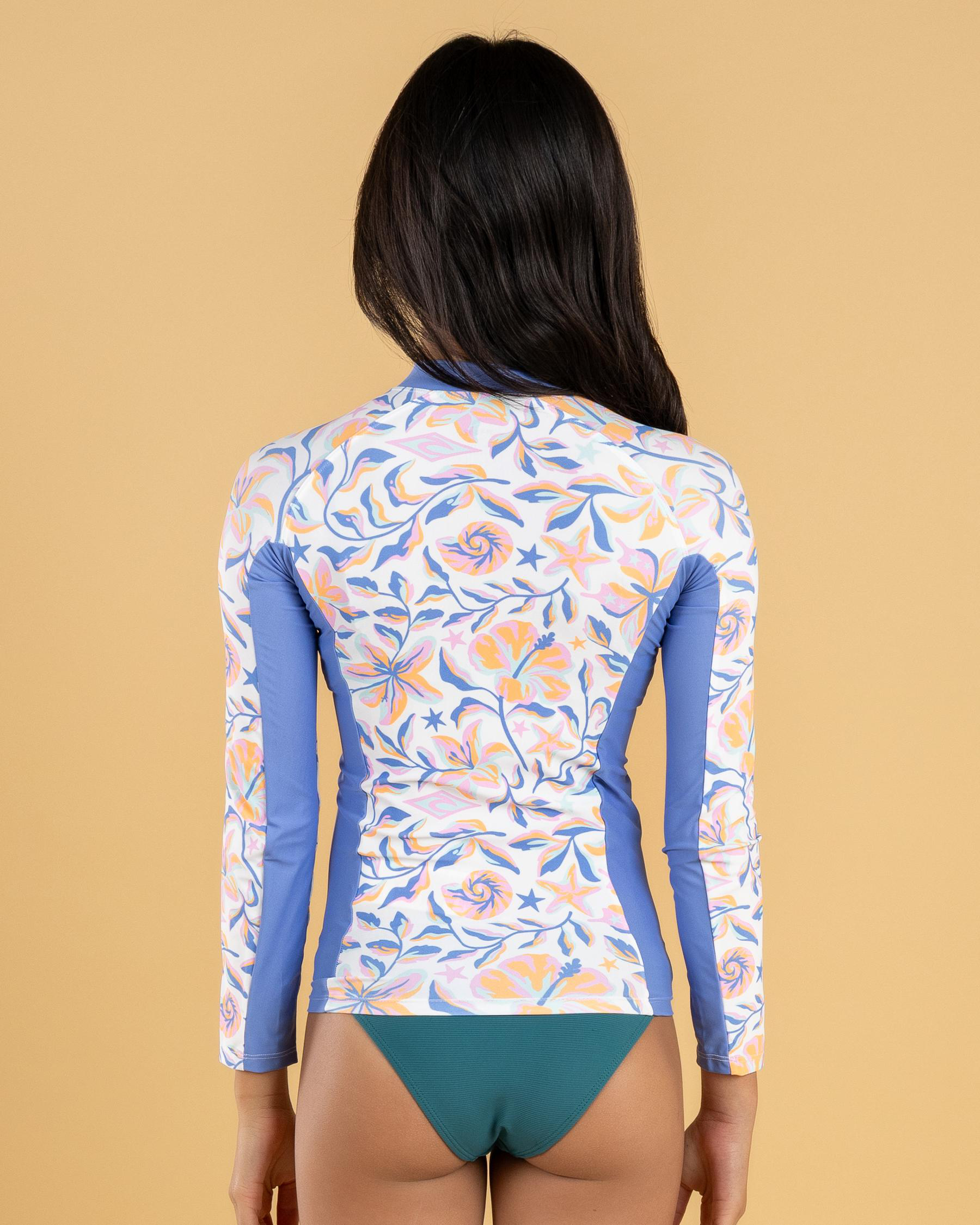Sunset Sky Zip Long Sleeve Rash Vest
