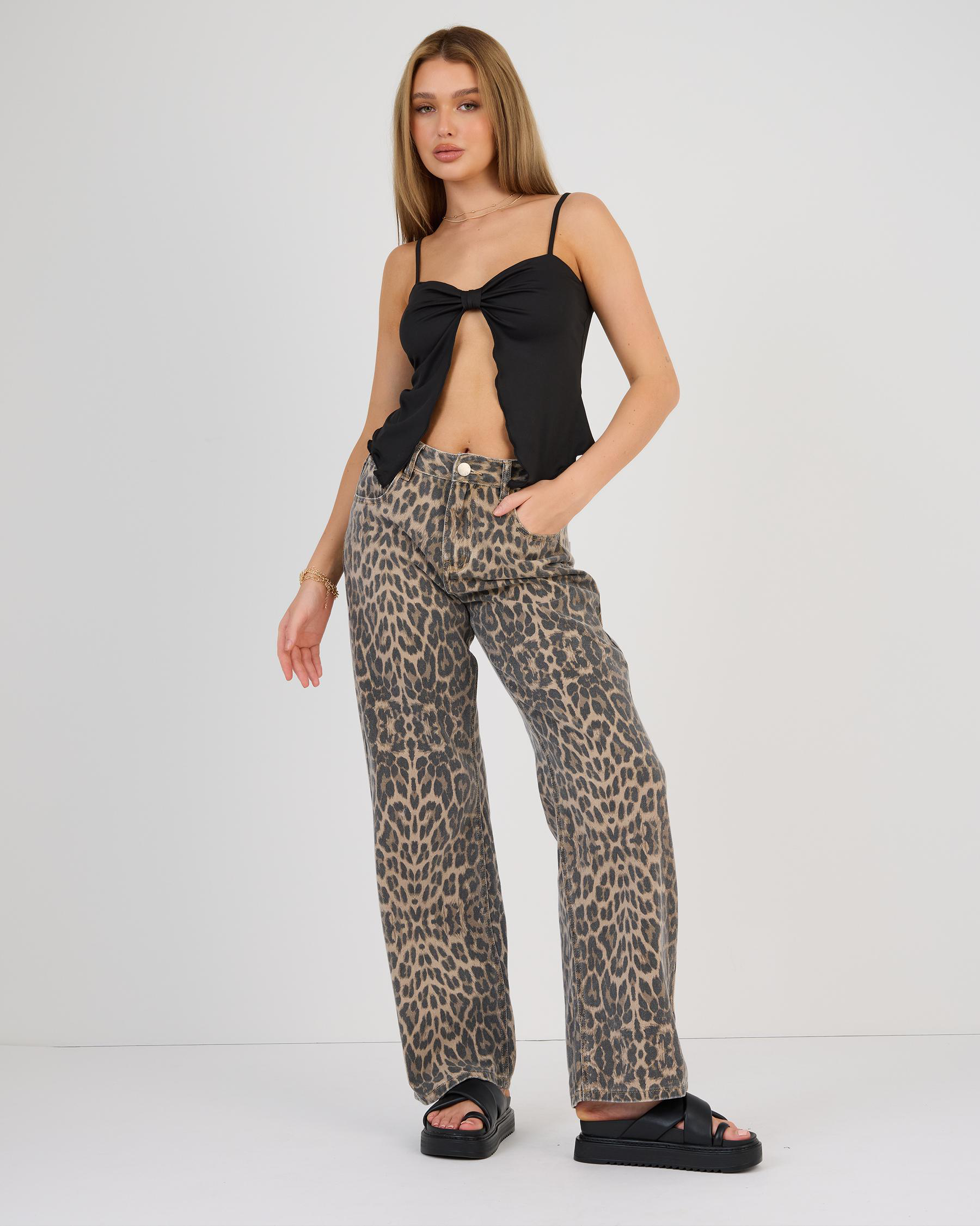 Hannah Split Front Top