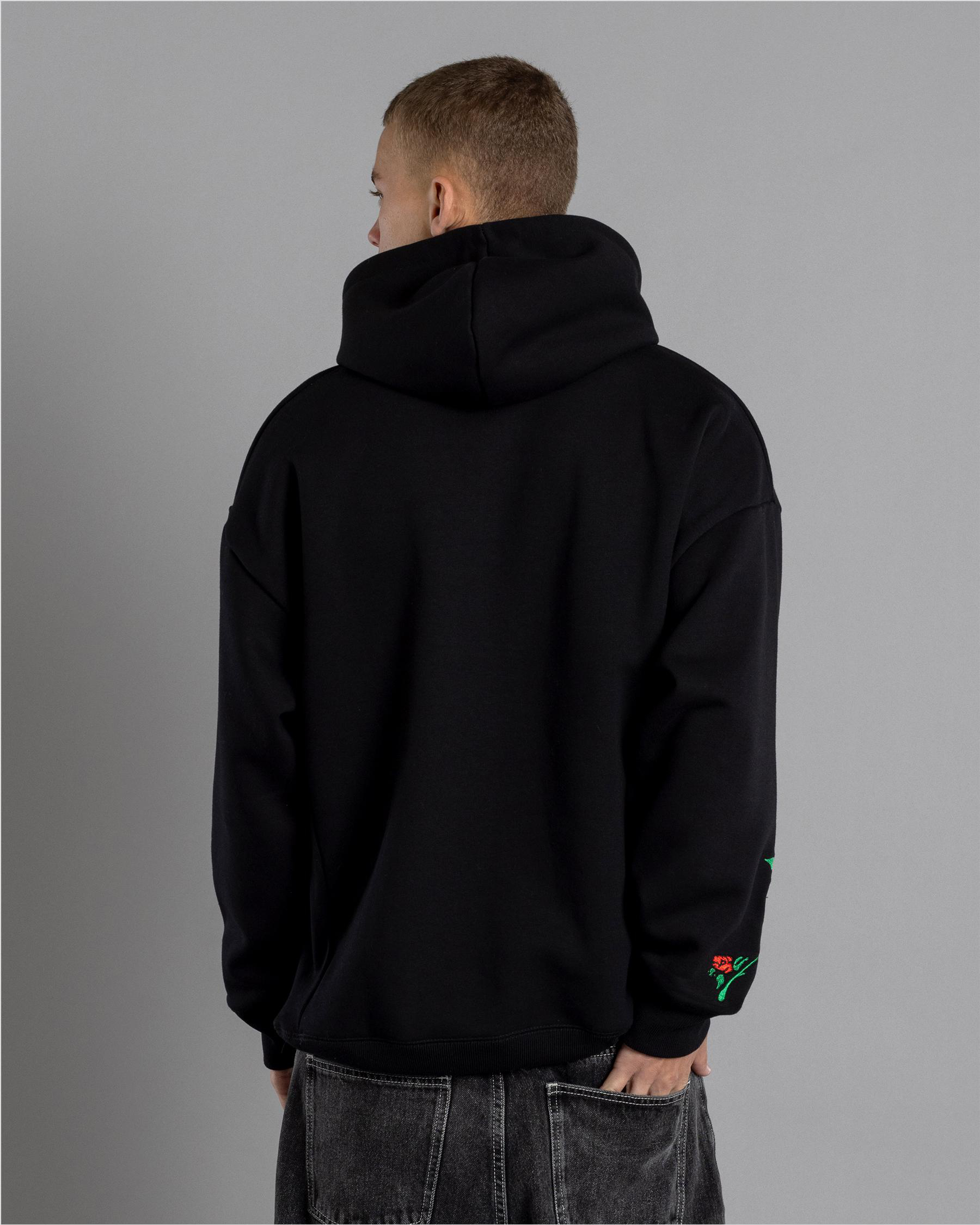 Thorned Slouch Pull On Hoodie