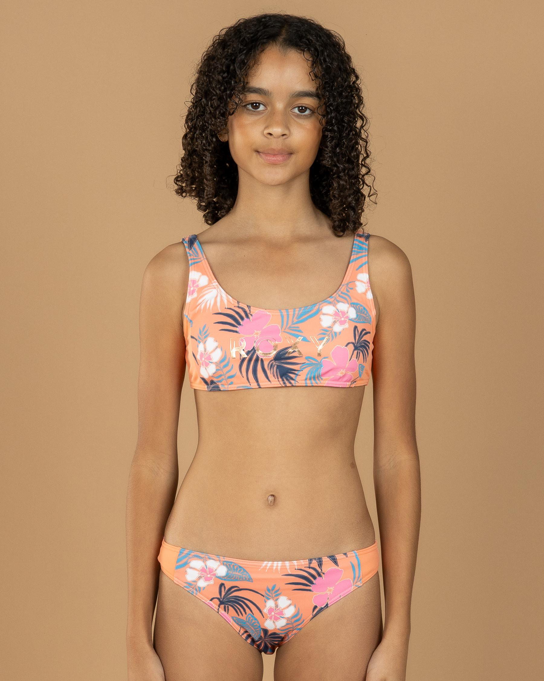 Active Floral Bralette Bikini Set