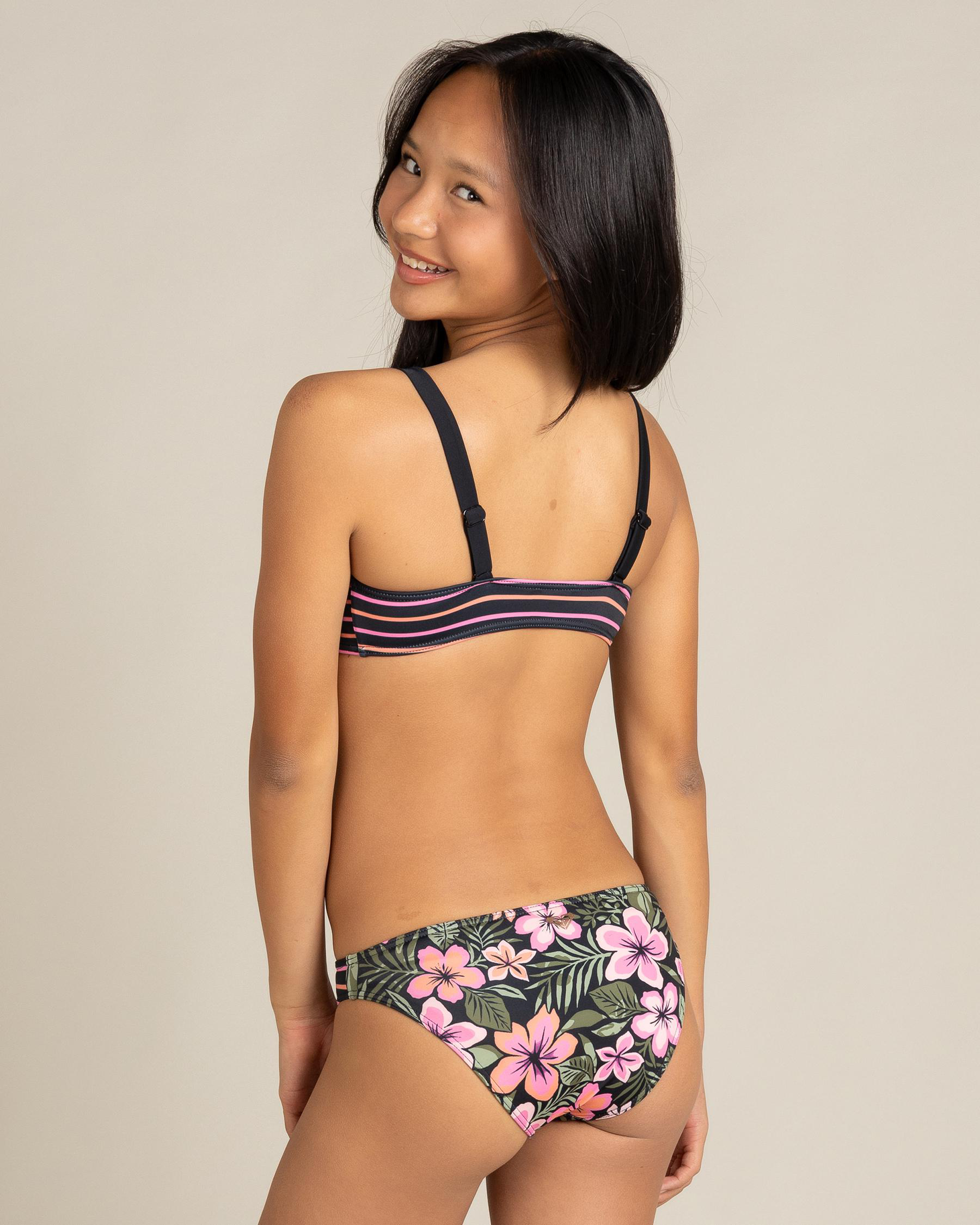 Active Floral Bralette Bikini Set