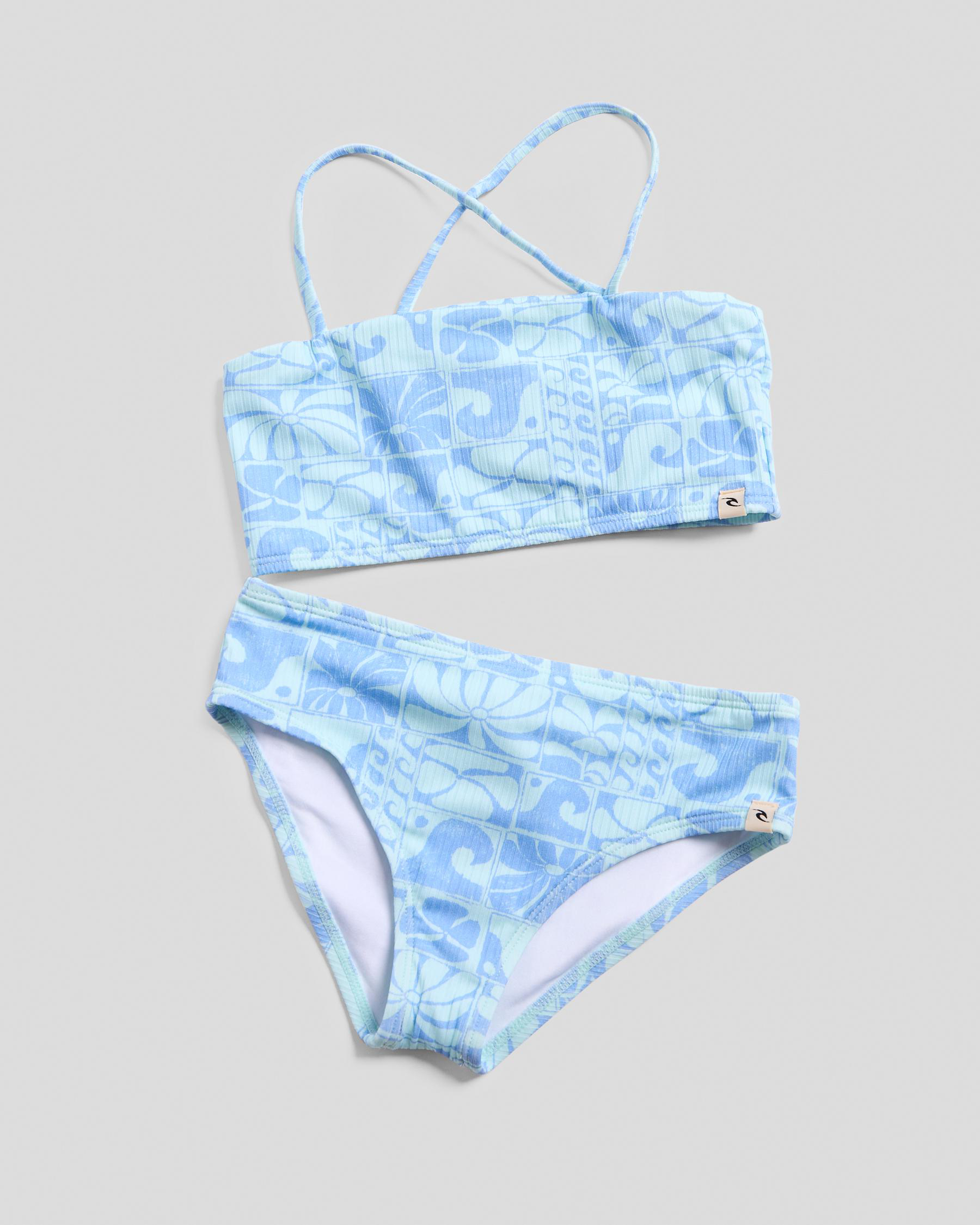 Toddlers' Oceanic Rib Bikini Set