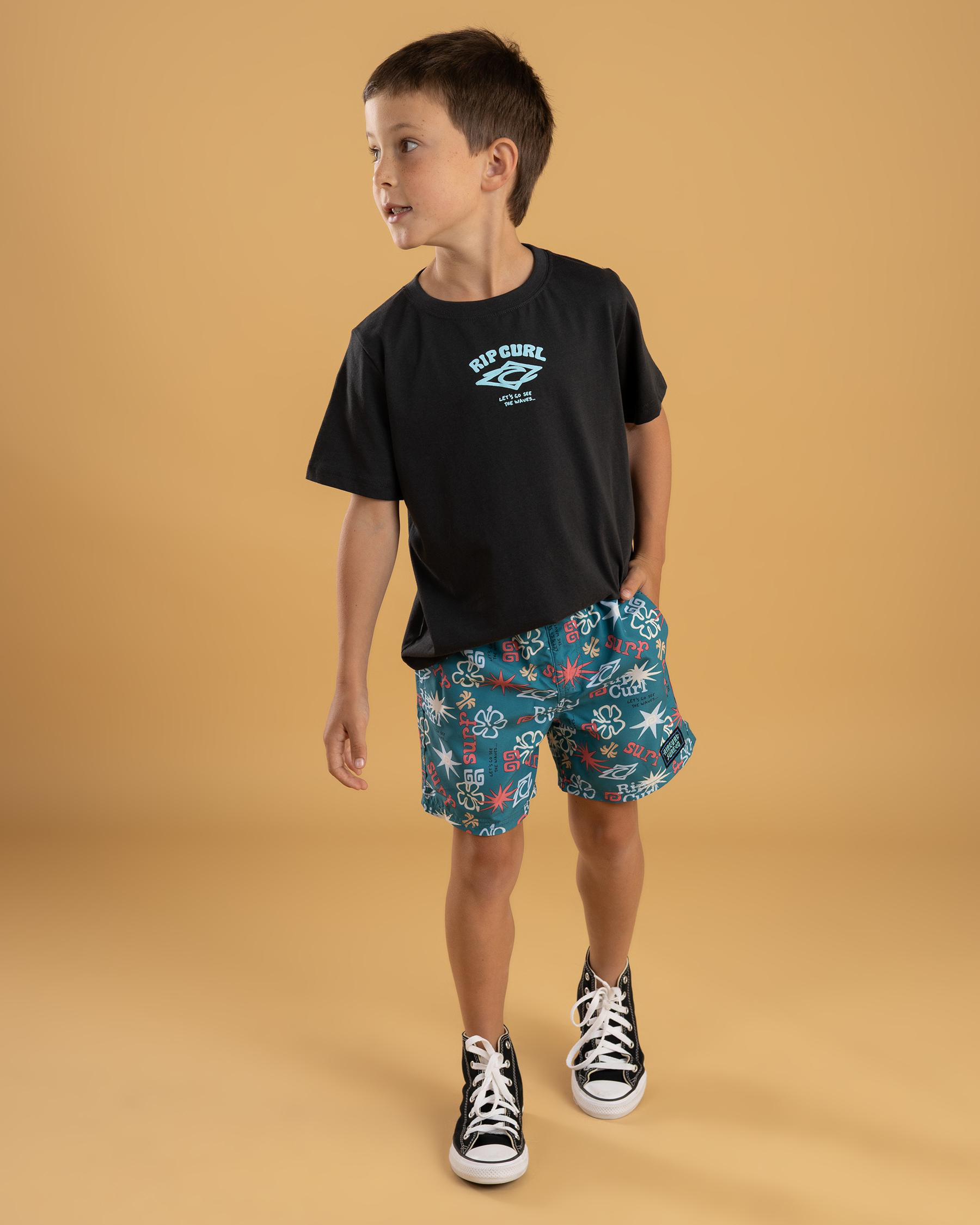 Toddler's Wave Dayz Volley Board Shorts