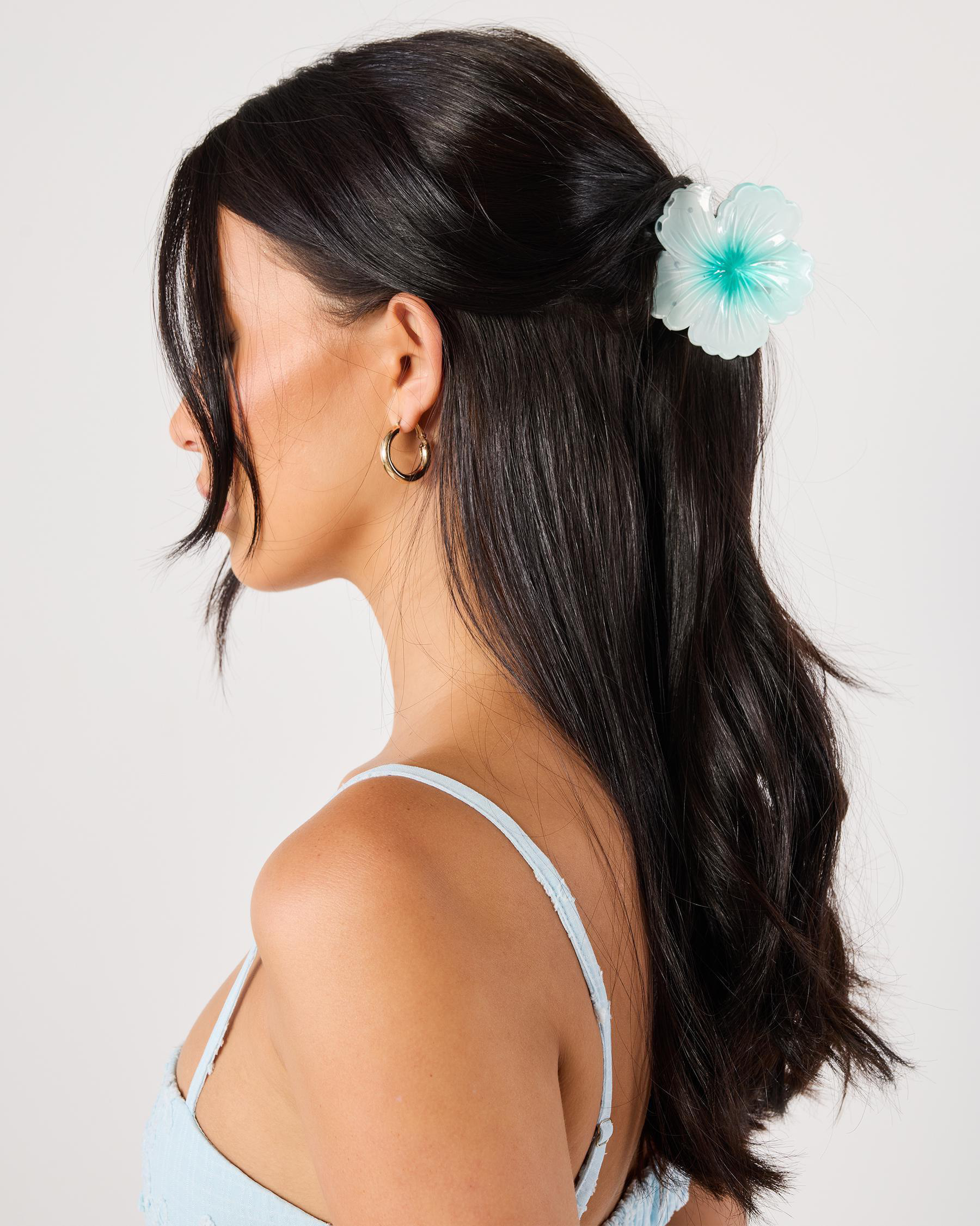 Hibiscus Flower Hair Claw Clip