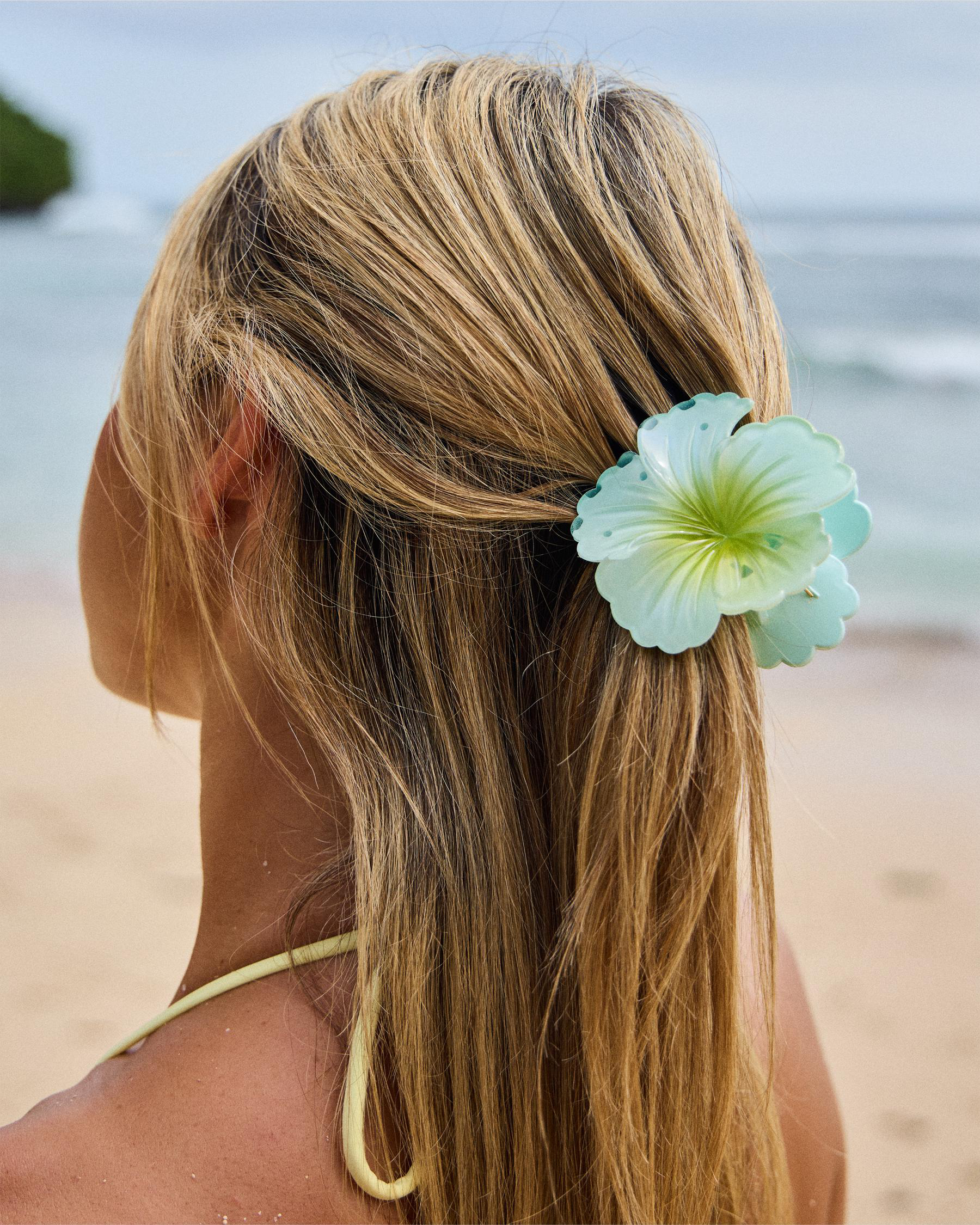 Hibiscus Flower Hair Claw Clip