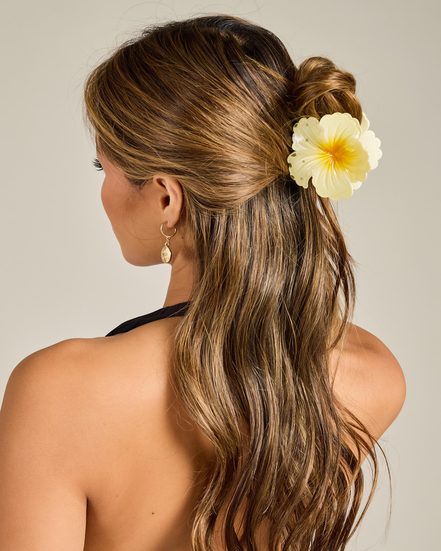 Hibiscus Flower Hair Claw Clip