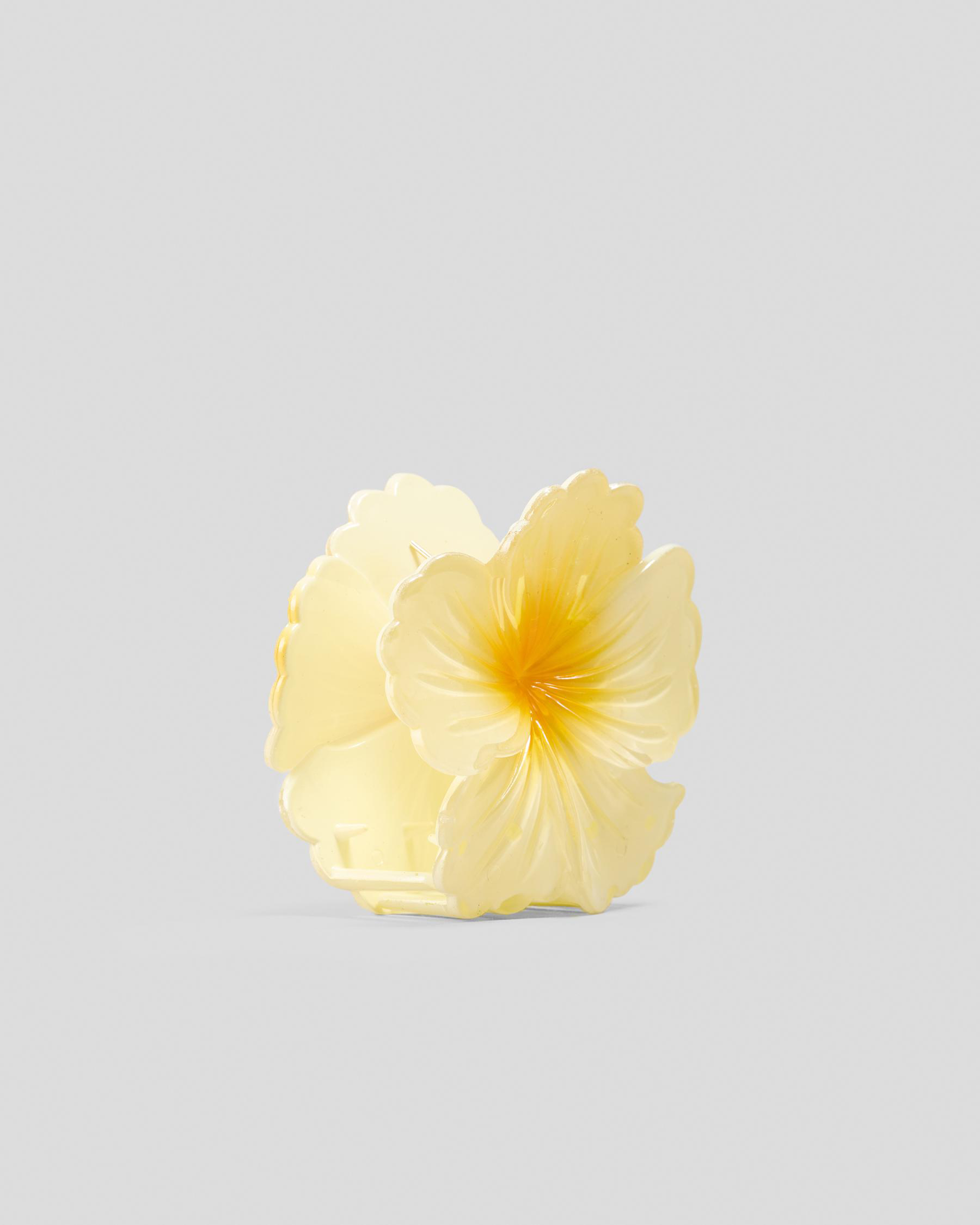 Hibiscus Flower Hair Claw Clip