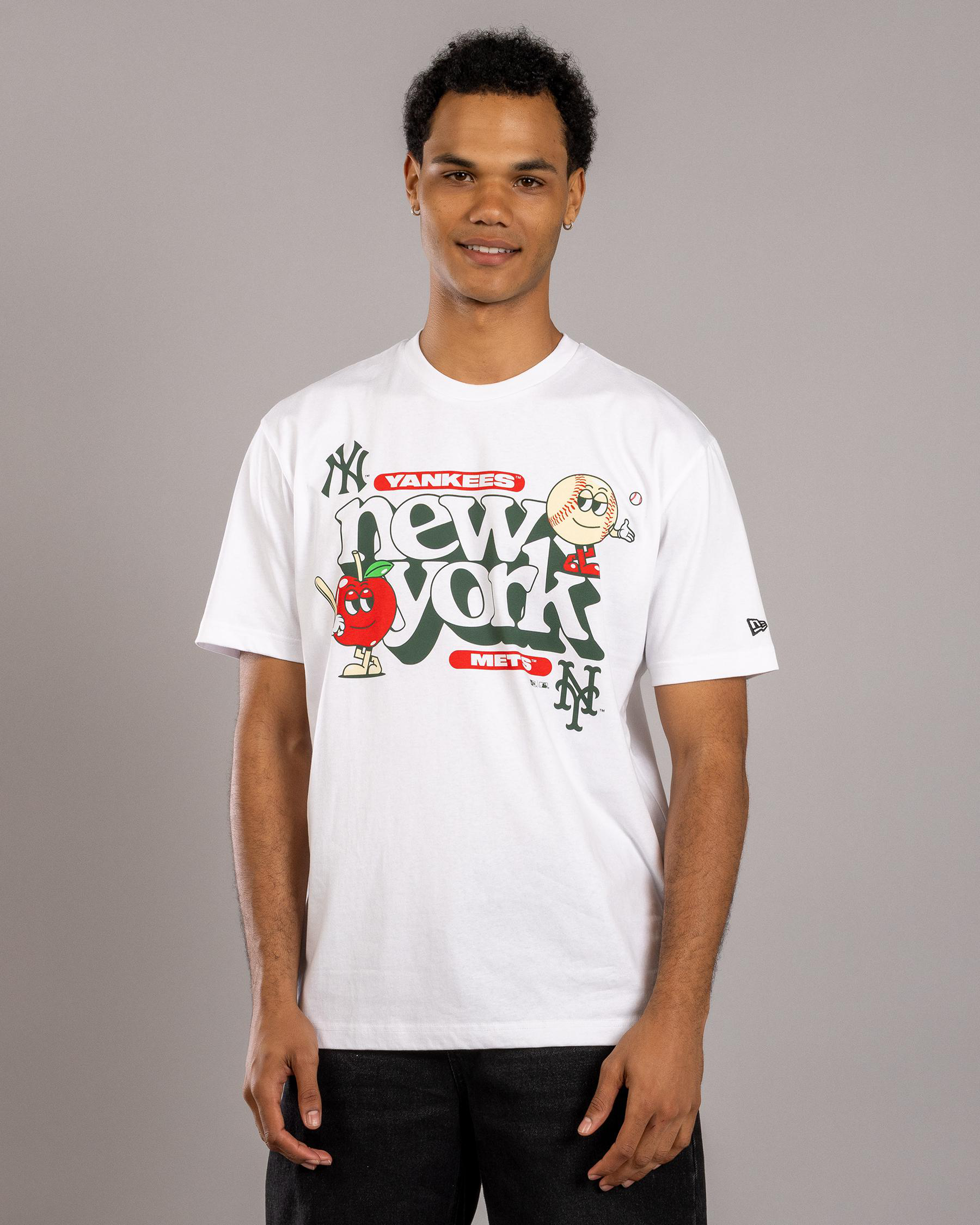 NY Yankees vs NY Mets Souvenir Oversized T-Shirt