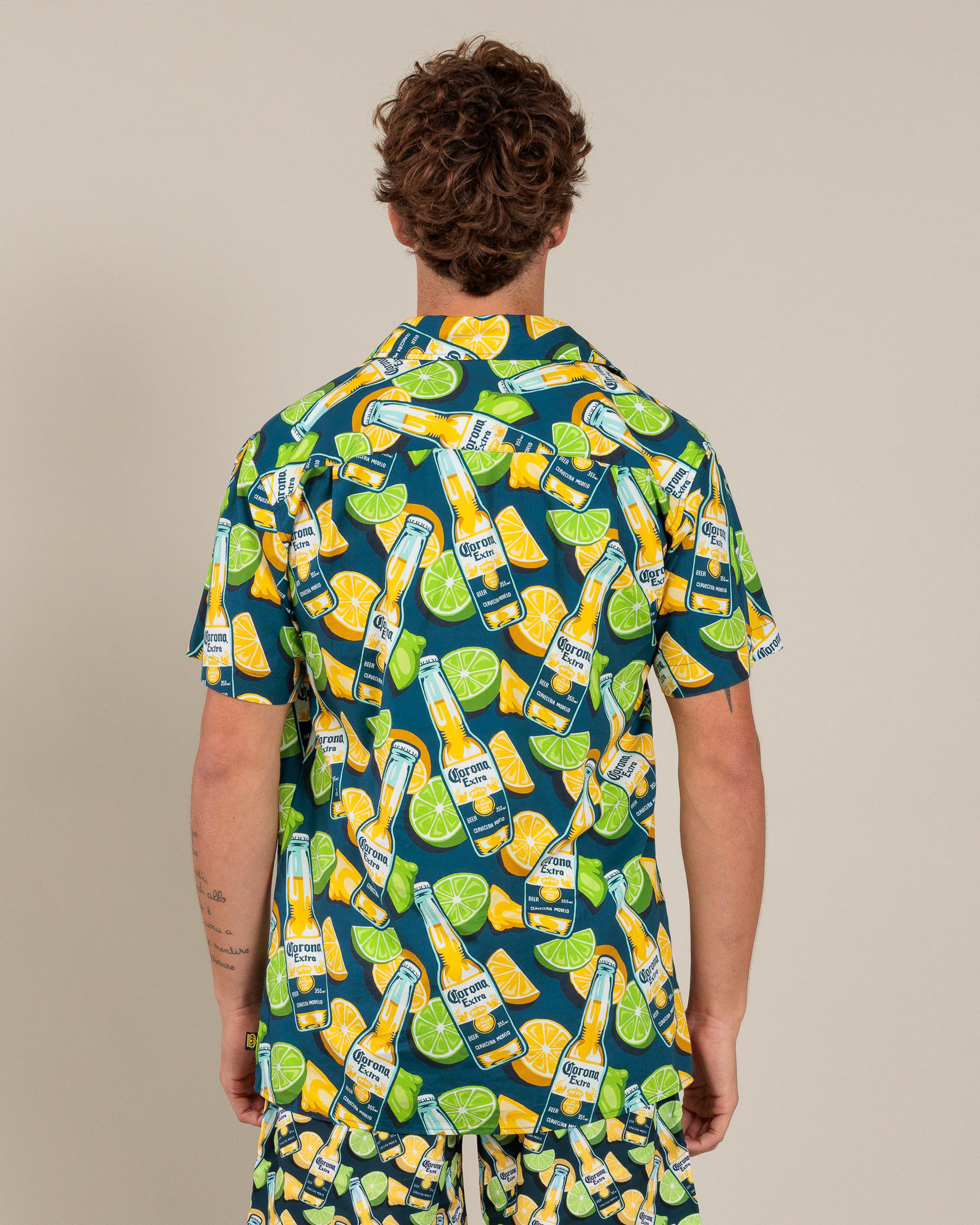 Fiesta Navy Short Sleeve Shirt