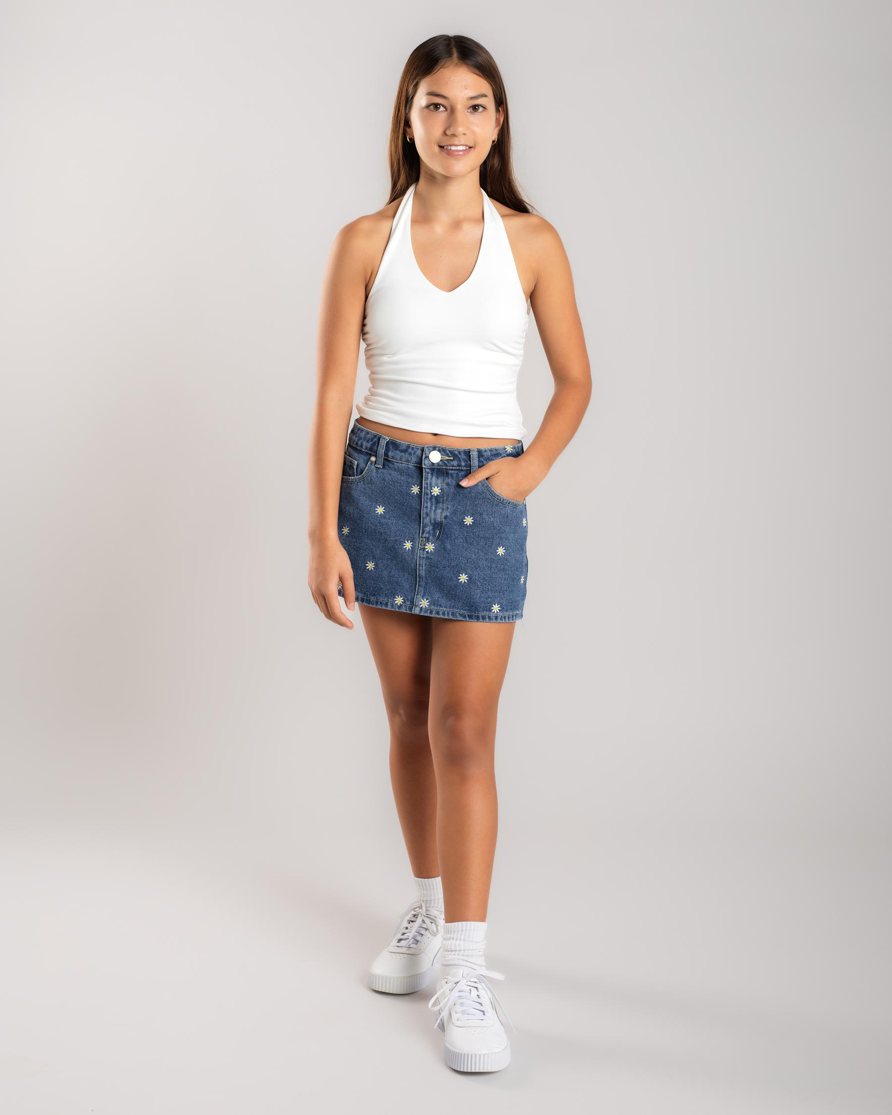 Allegra Denim Skort
