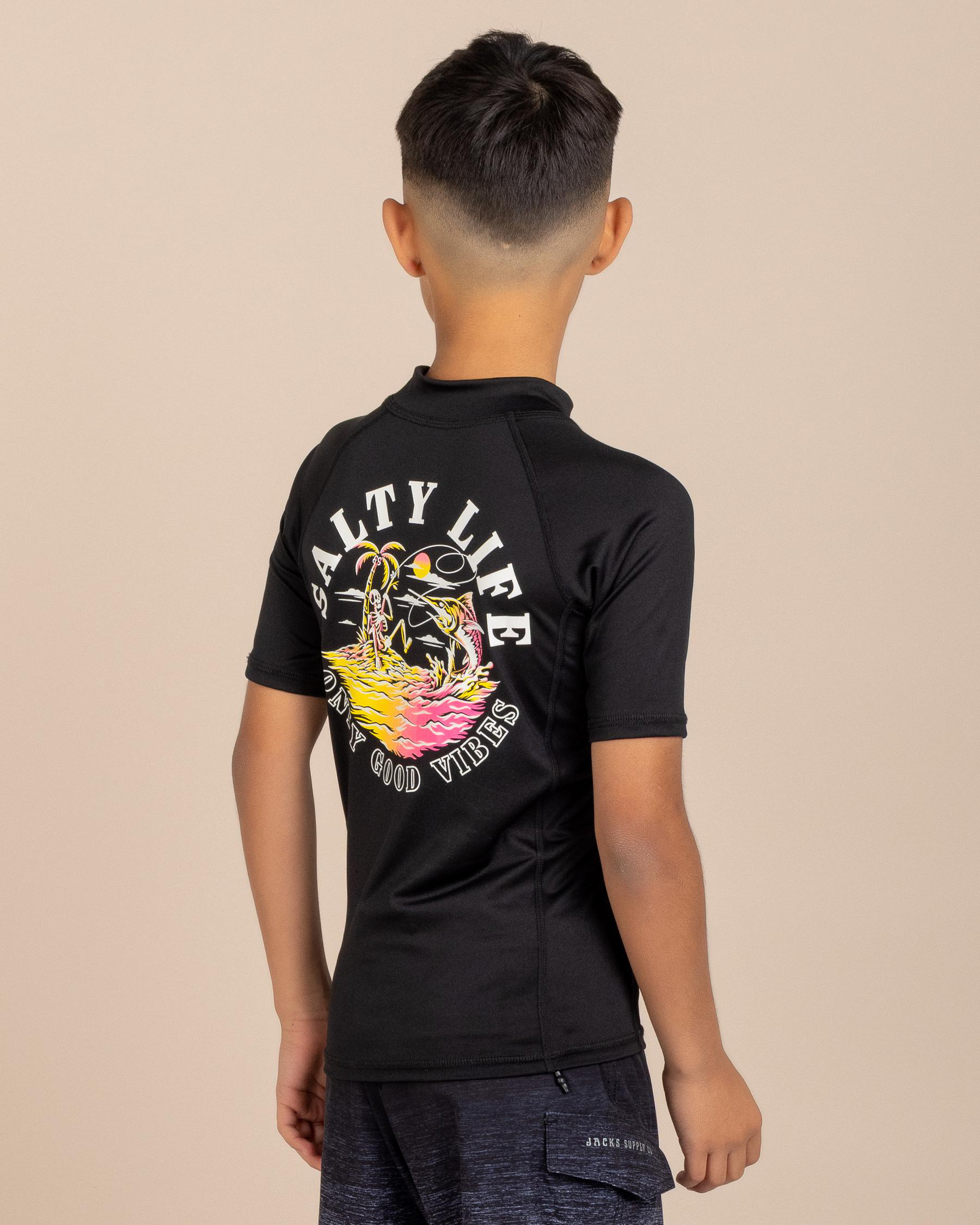 Good Vibes Short Sleeve Rash Vest