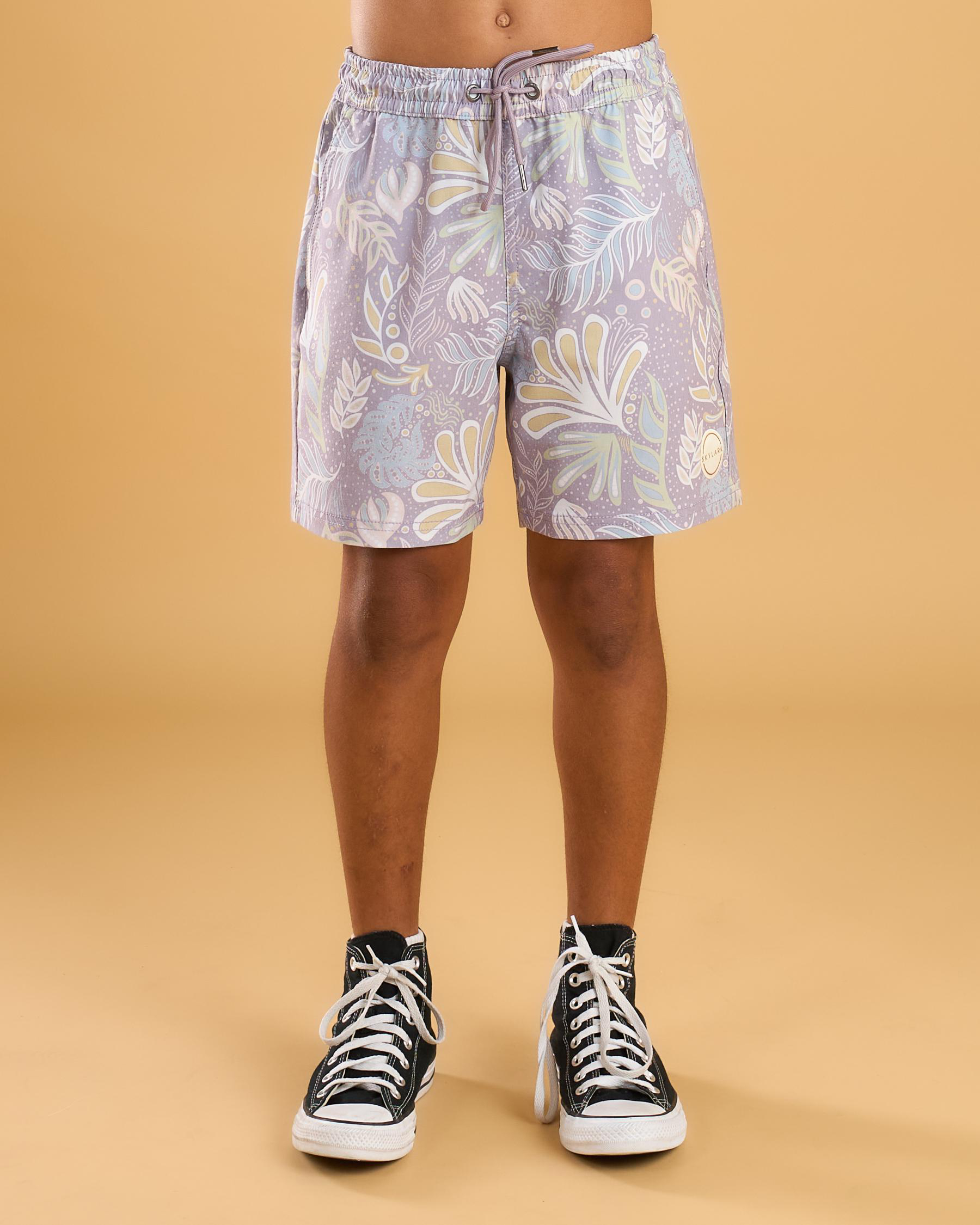 Arboretum Elastic Waist Shorts