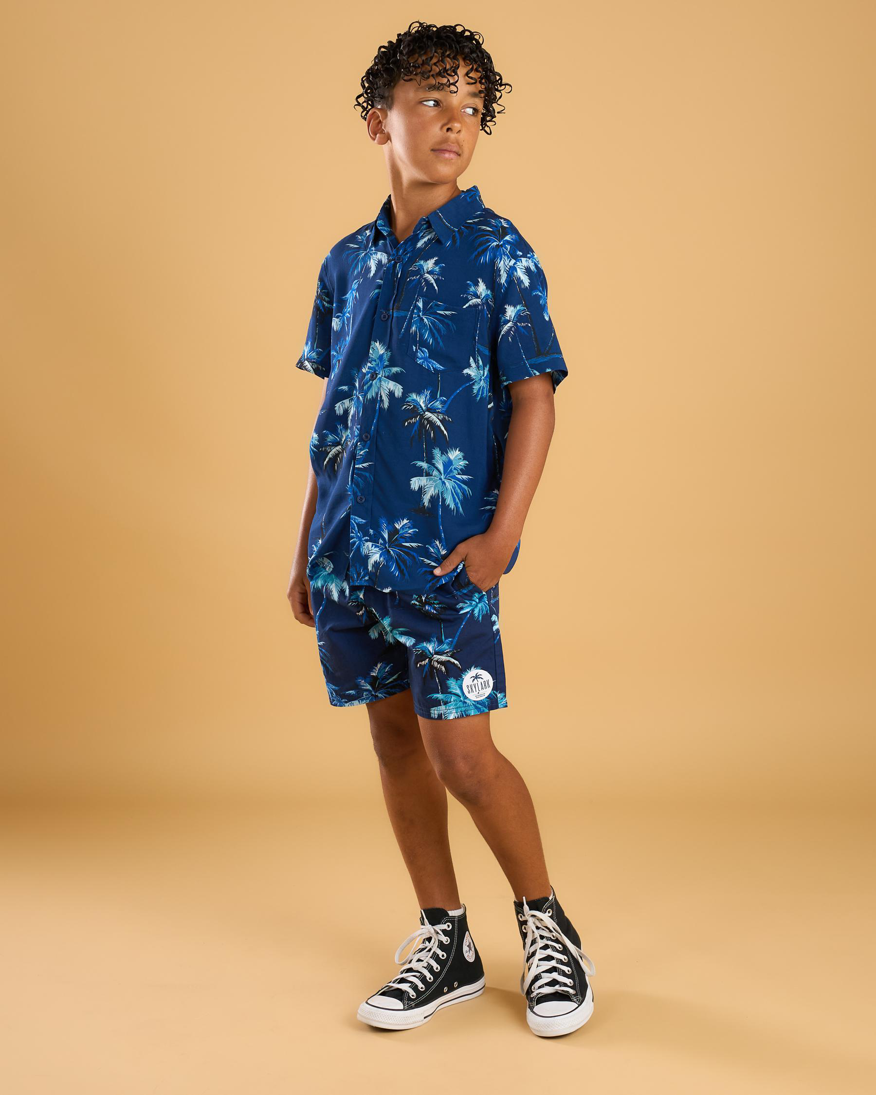 Island Elastic Waist Shorts