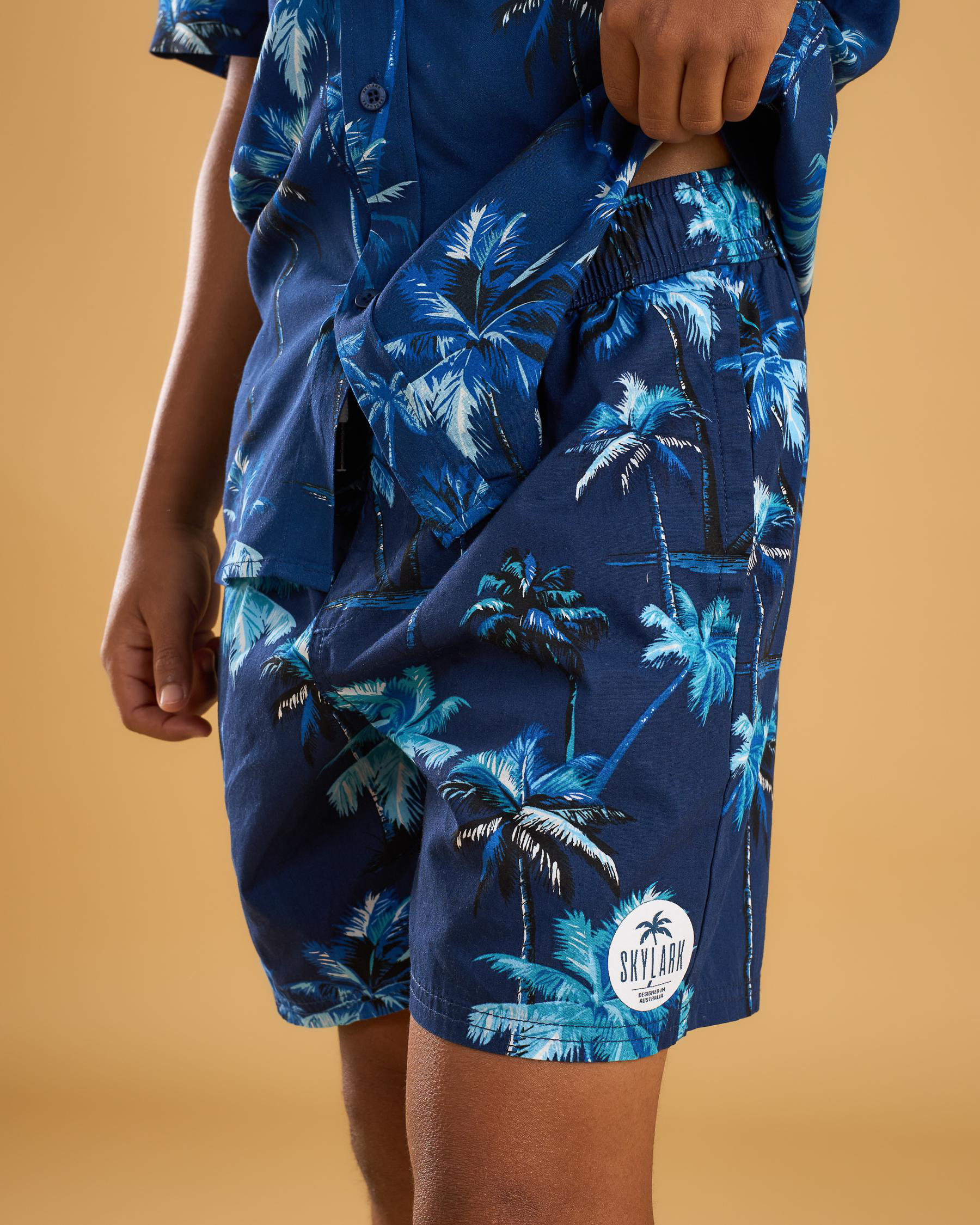 Island Elastic Waist Shorts