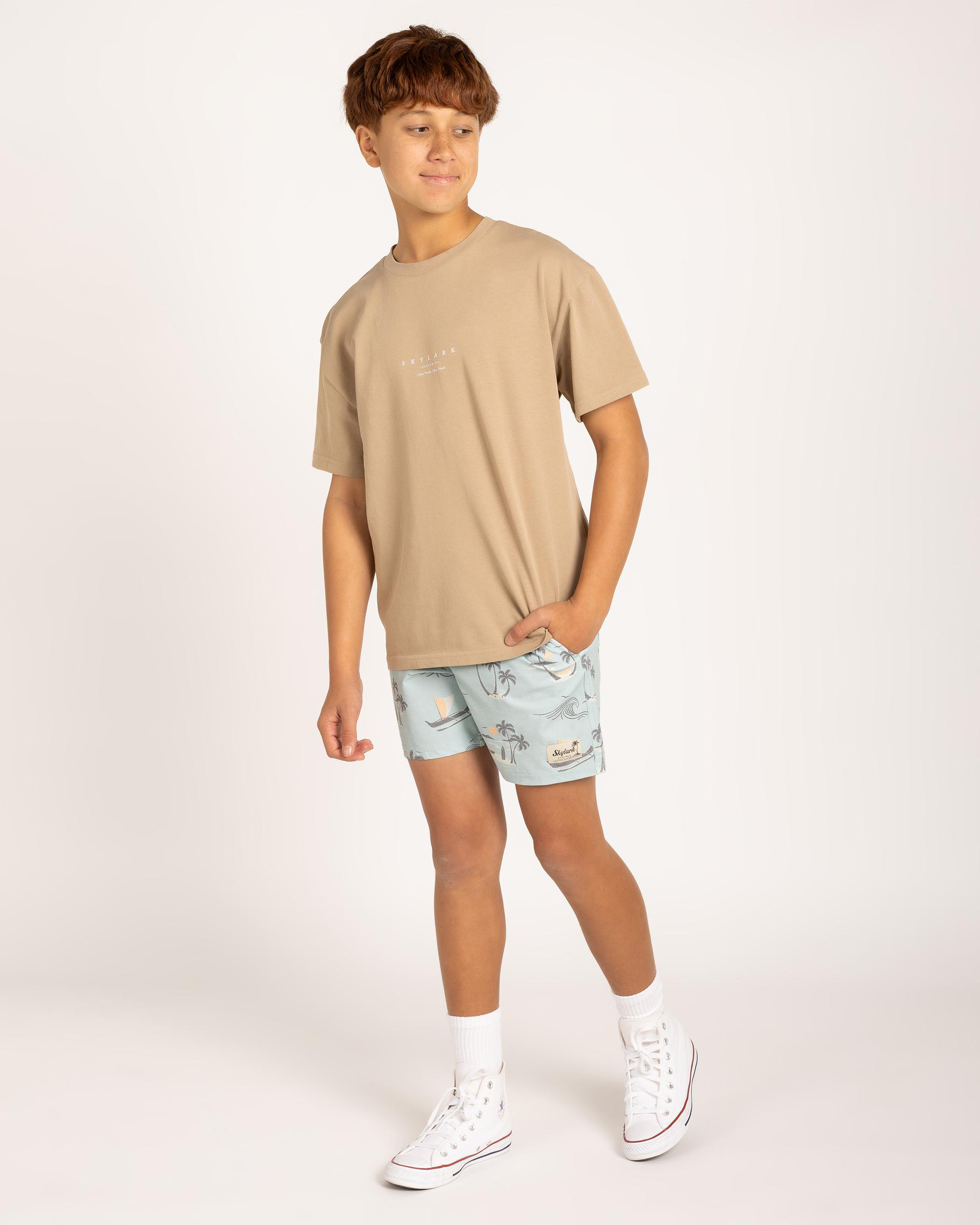 Haze Elastic Waist Shorts