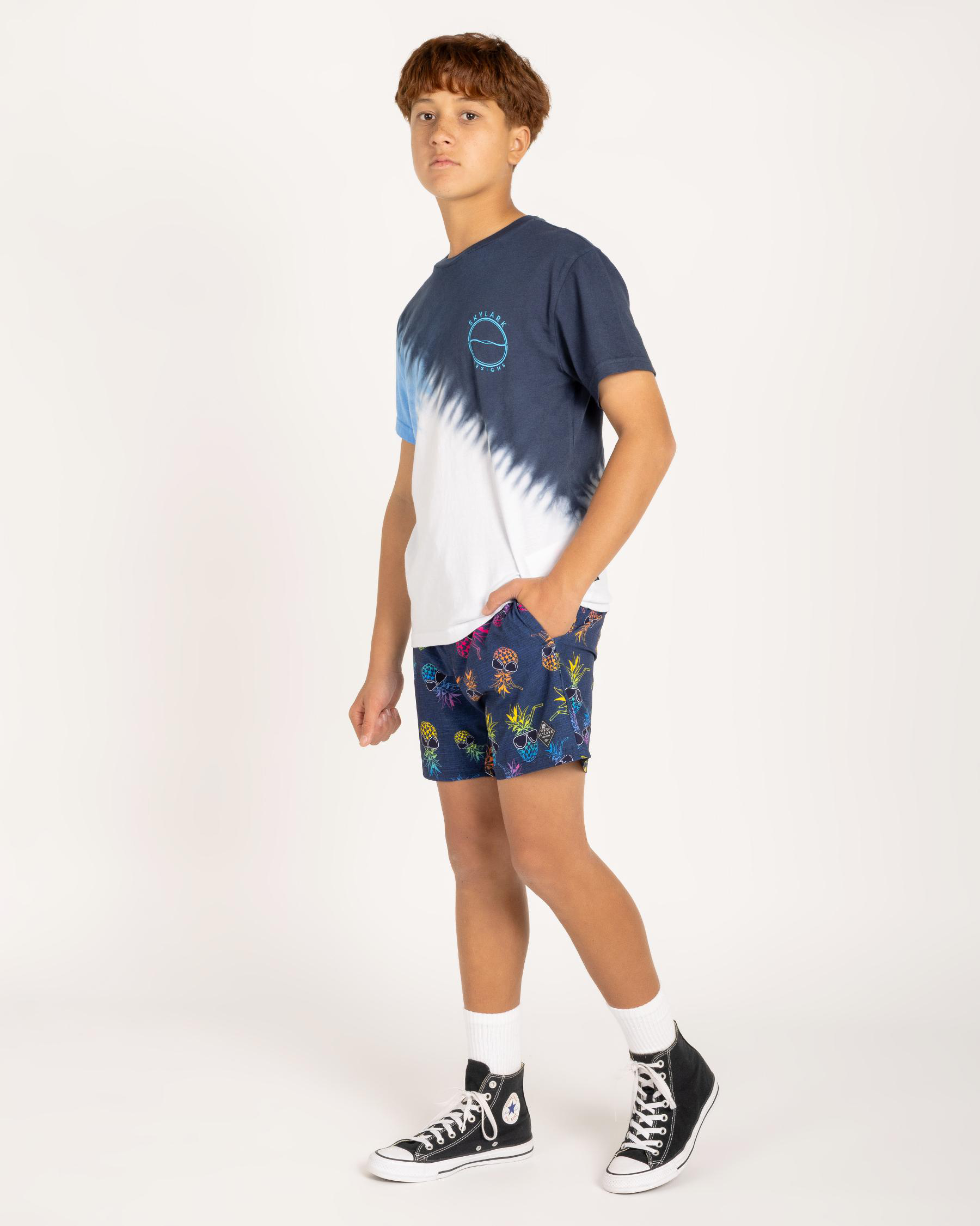 Scene Elastic Waist Shorts