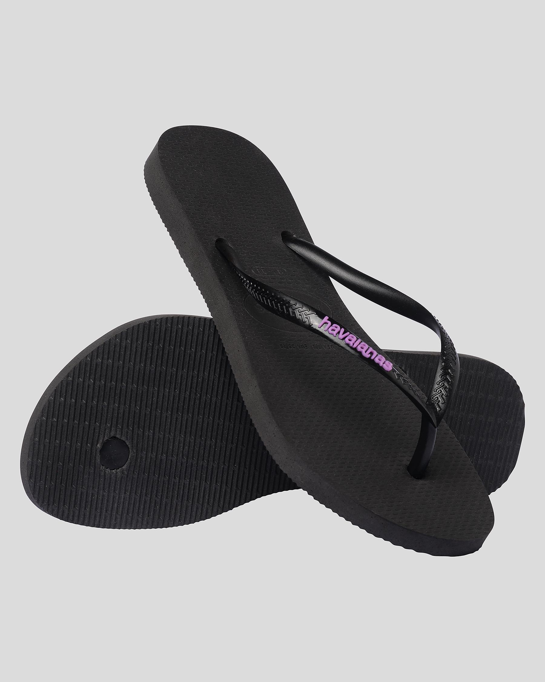 Slim Rubber Logo Thongs