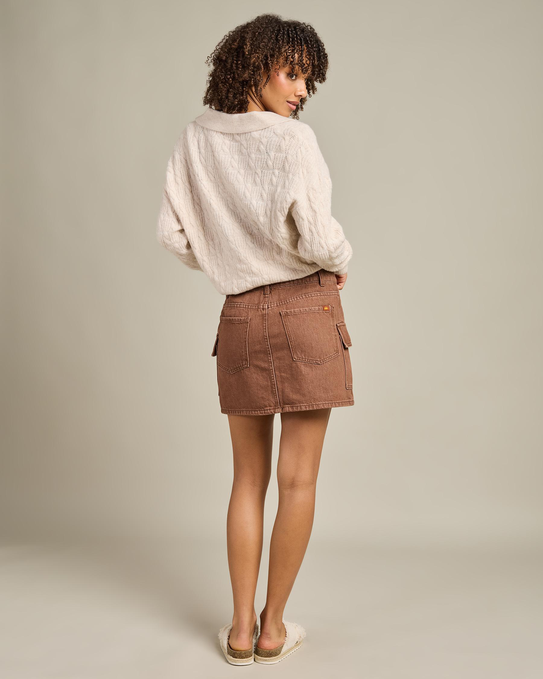 Cargo Denim Mini Skirt