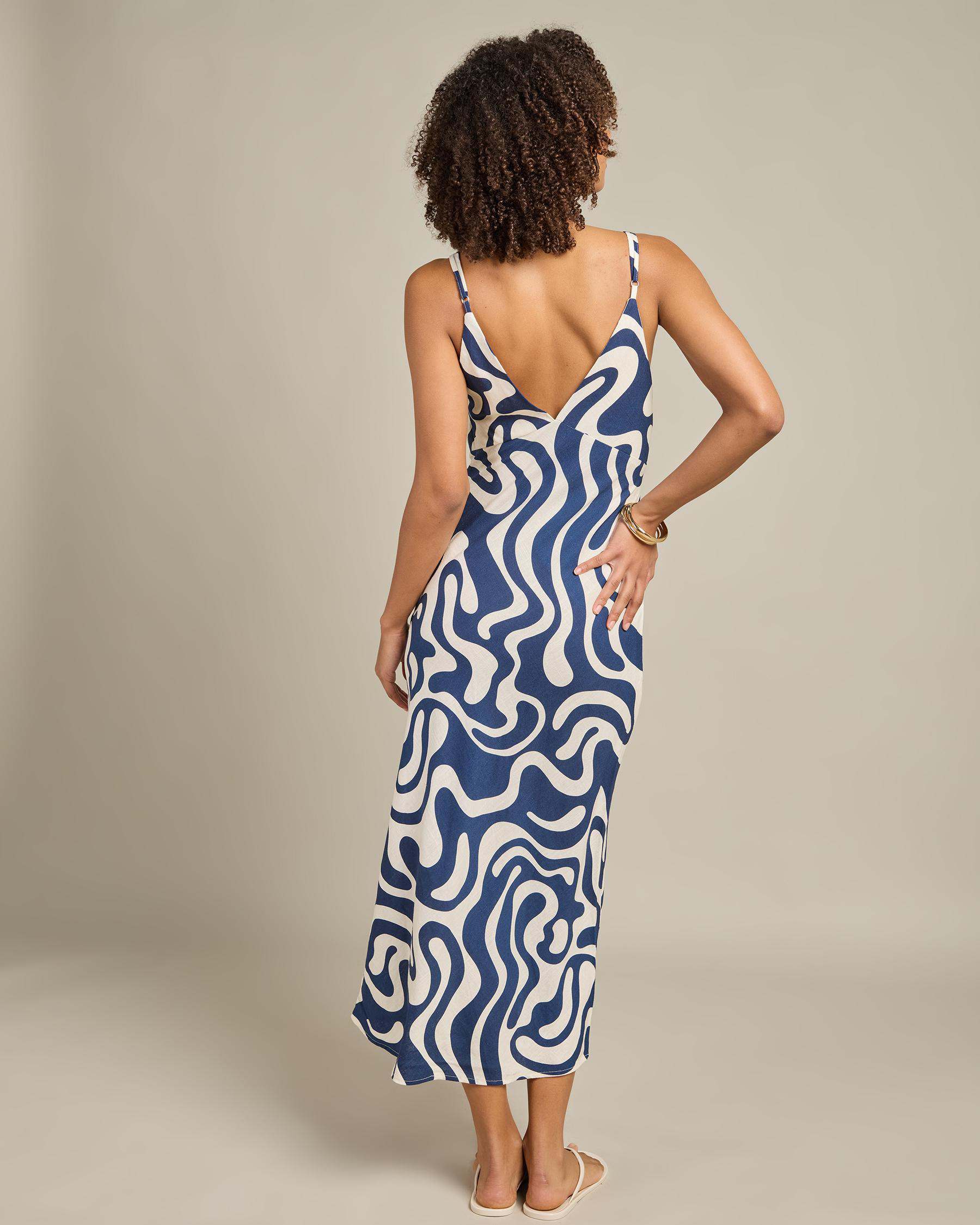 Waverly Bias Cut Midi Dress