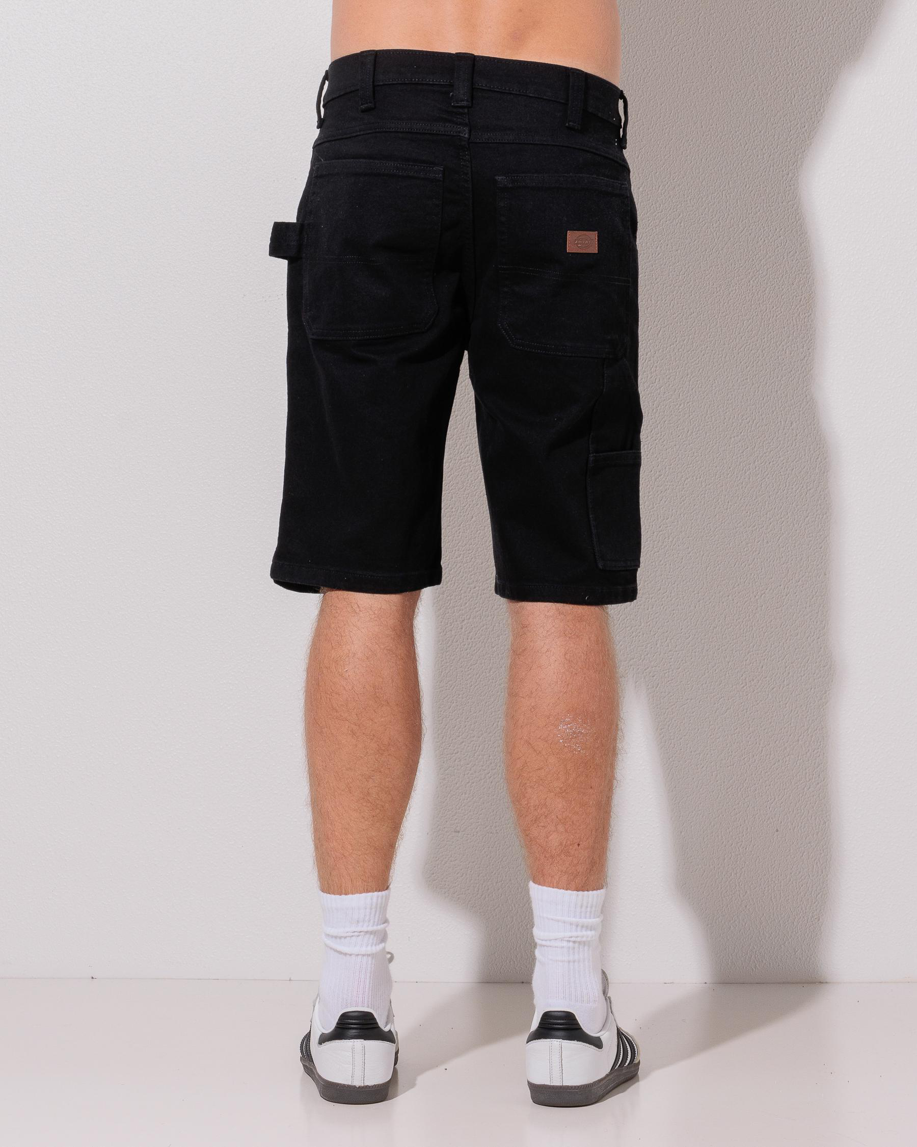 Relaxed Denim Utility Shorts