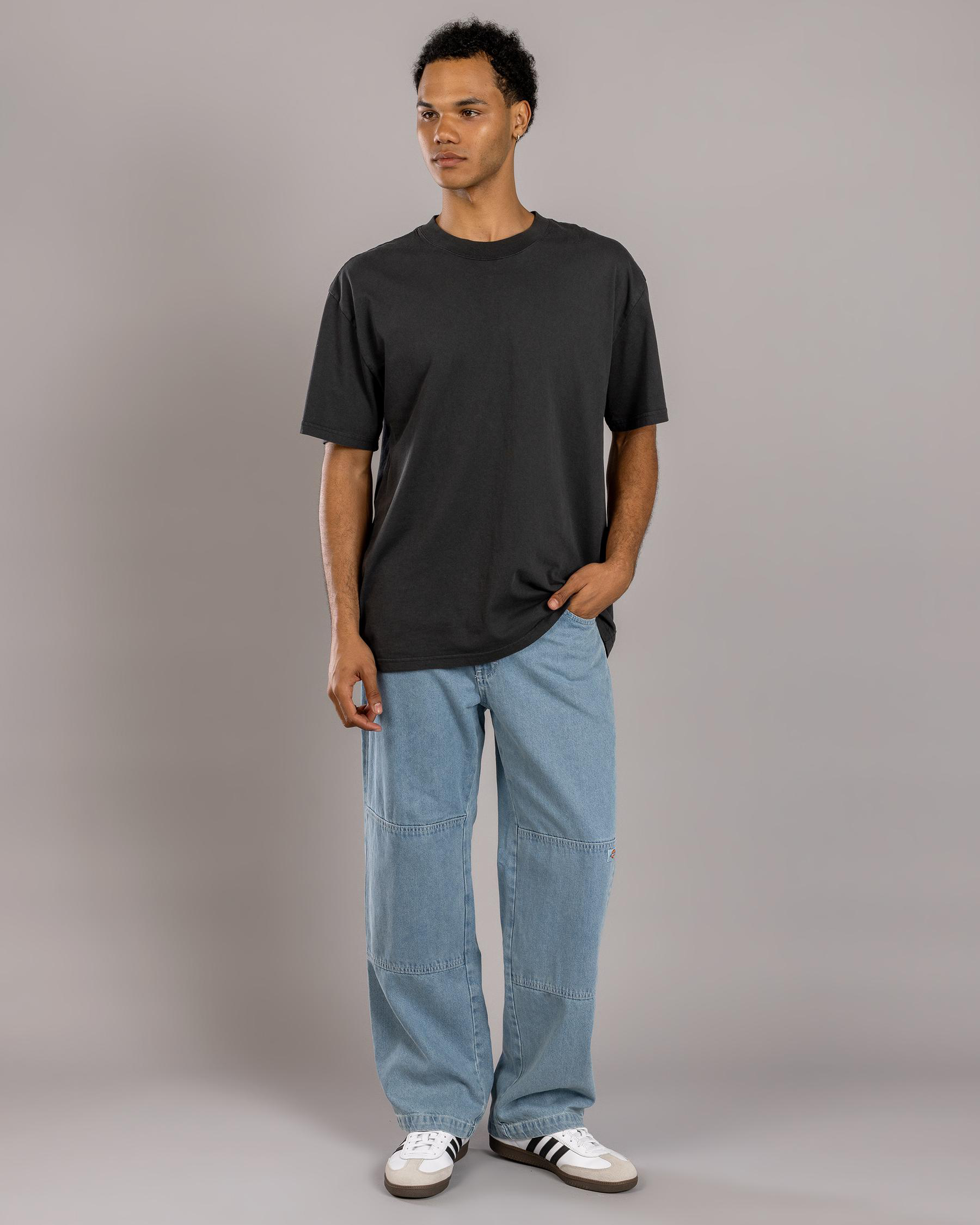 Double Knee Denim Pants