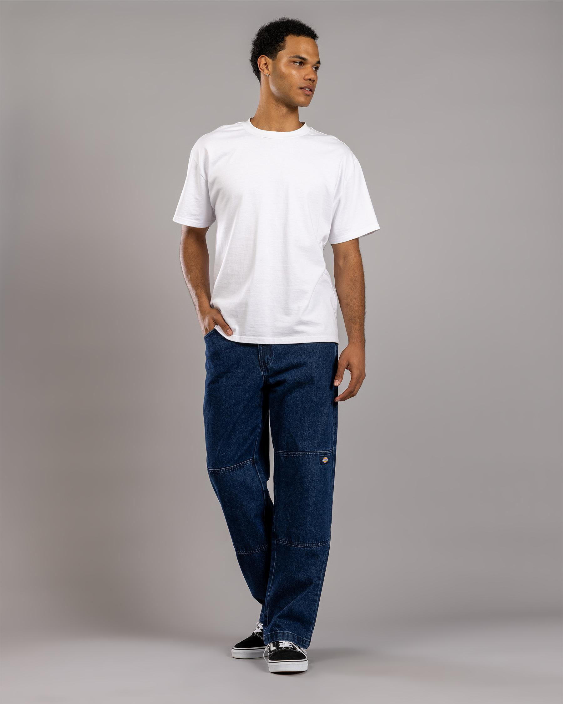 Double Knee Denim Pants