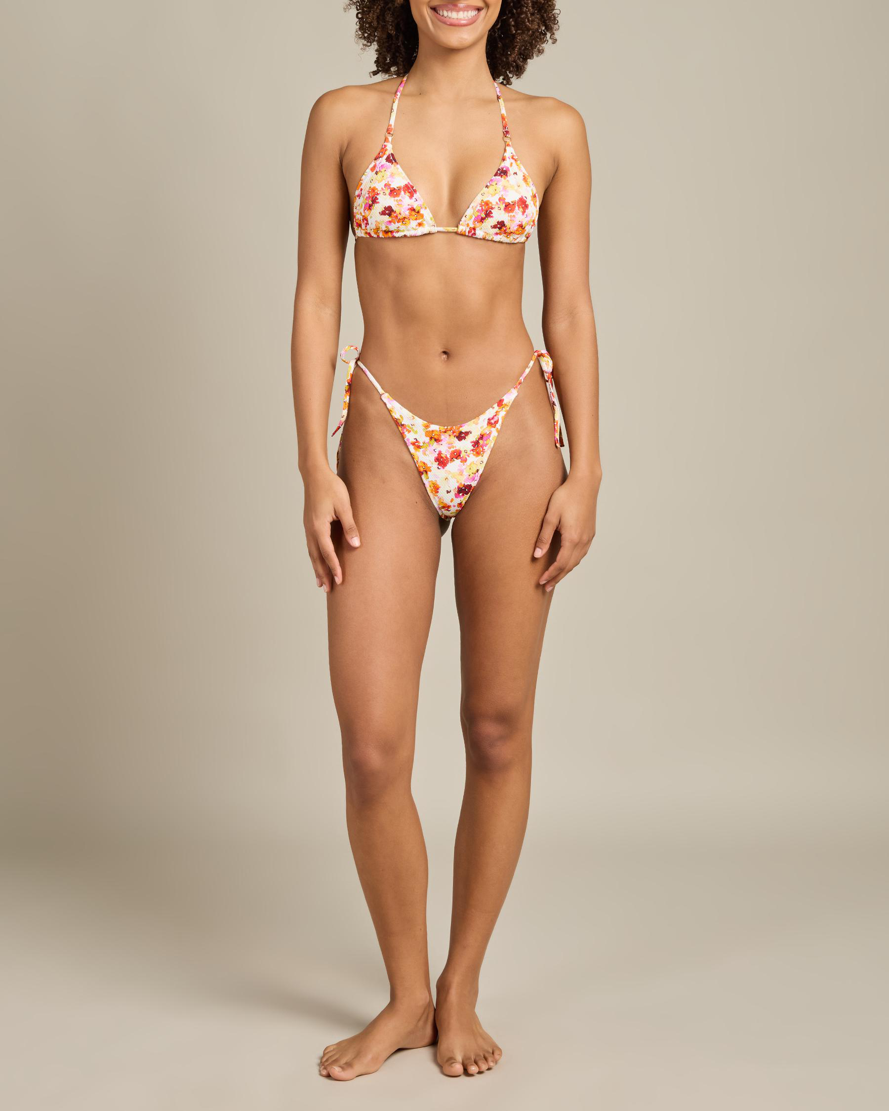 Haven Floral Sliding Triangle Bikini Top