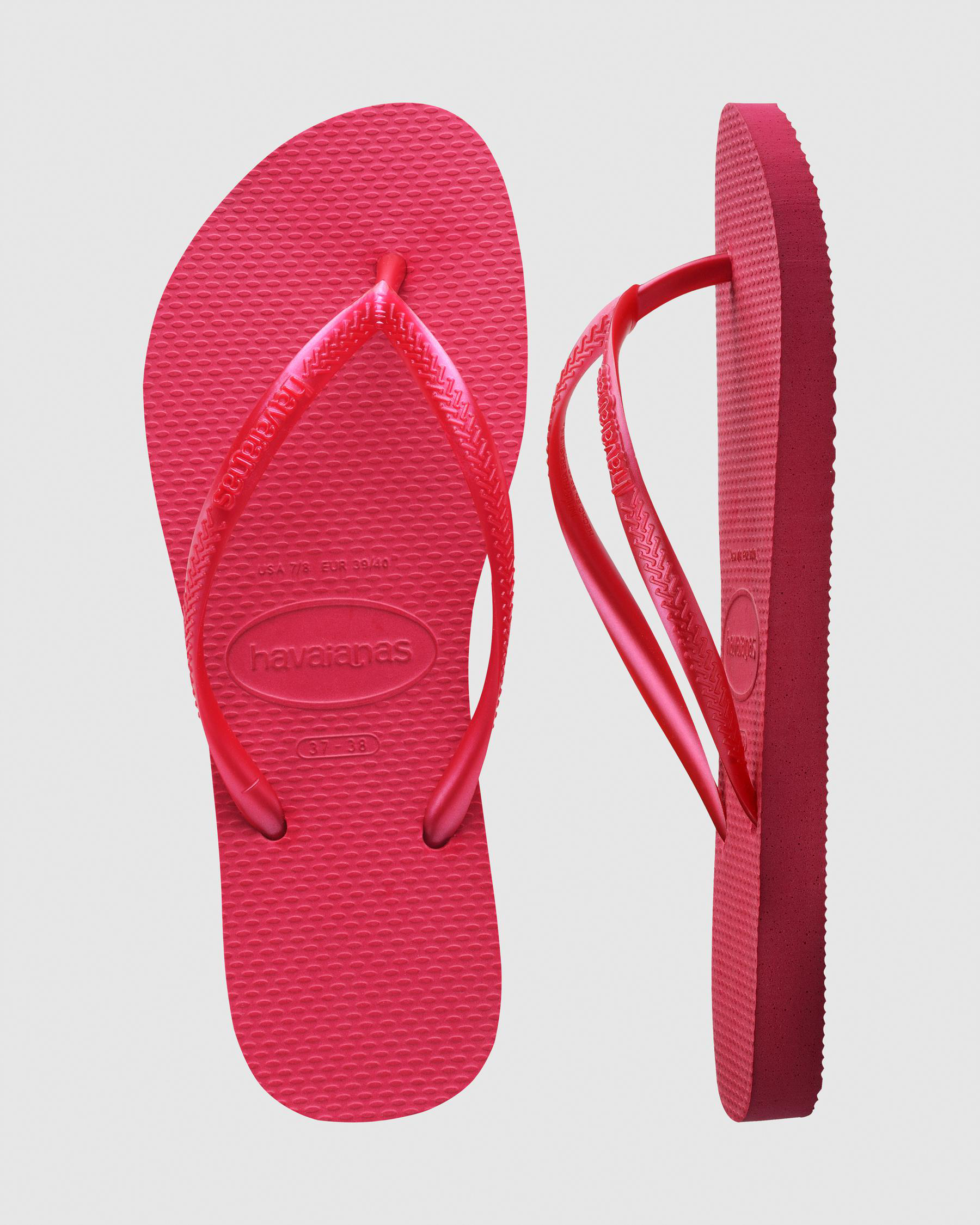 Slim Metallic Thongs