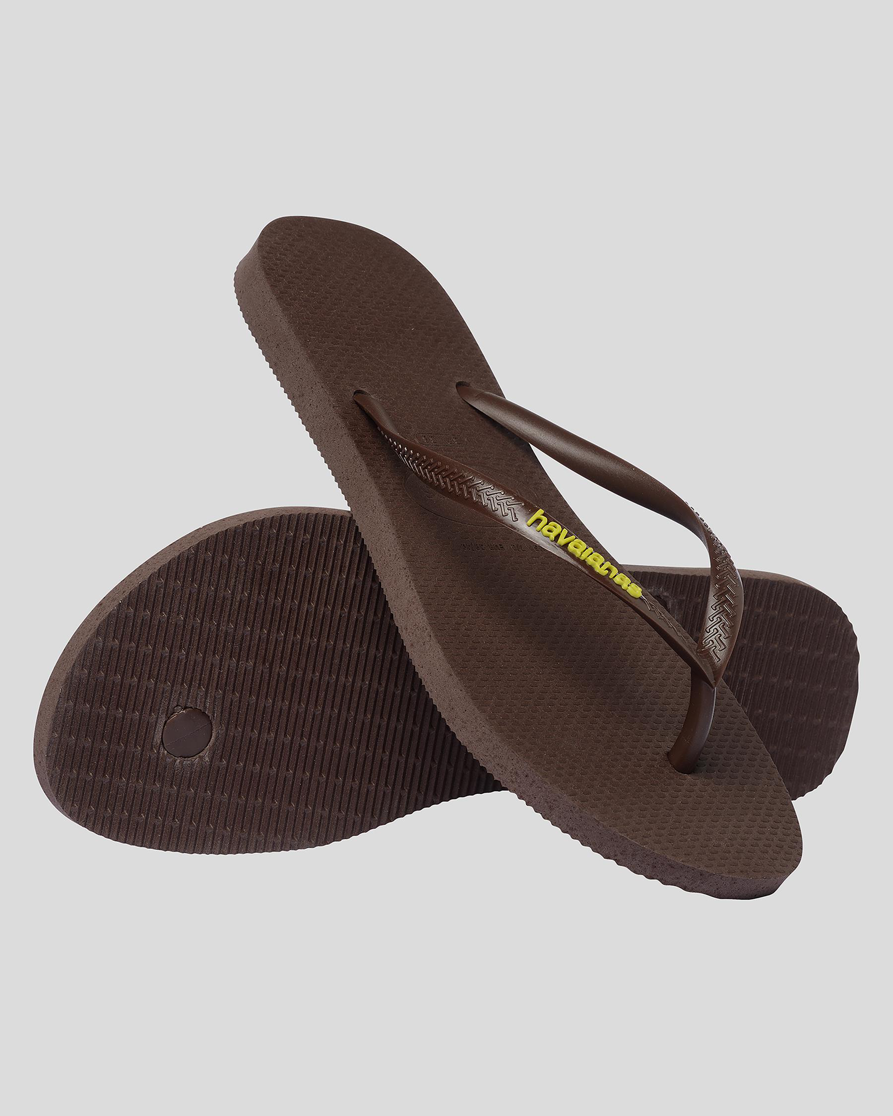 Slim Rubber Logo Thongs