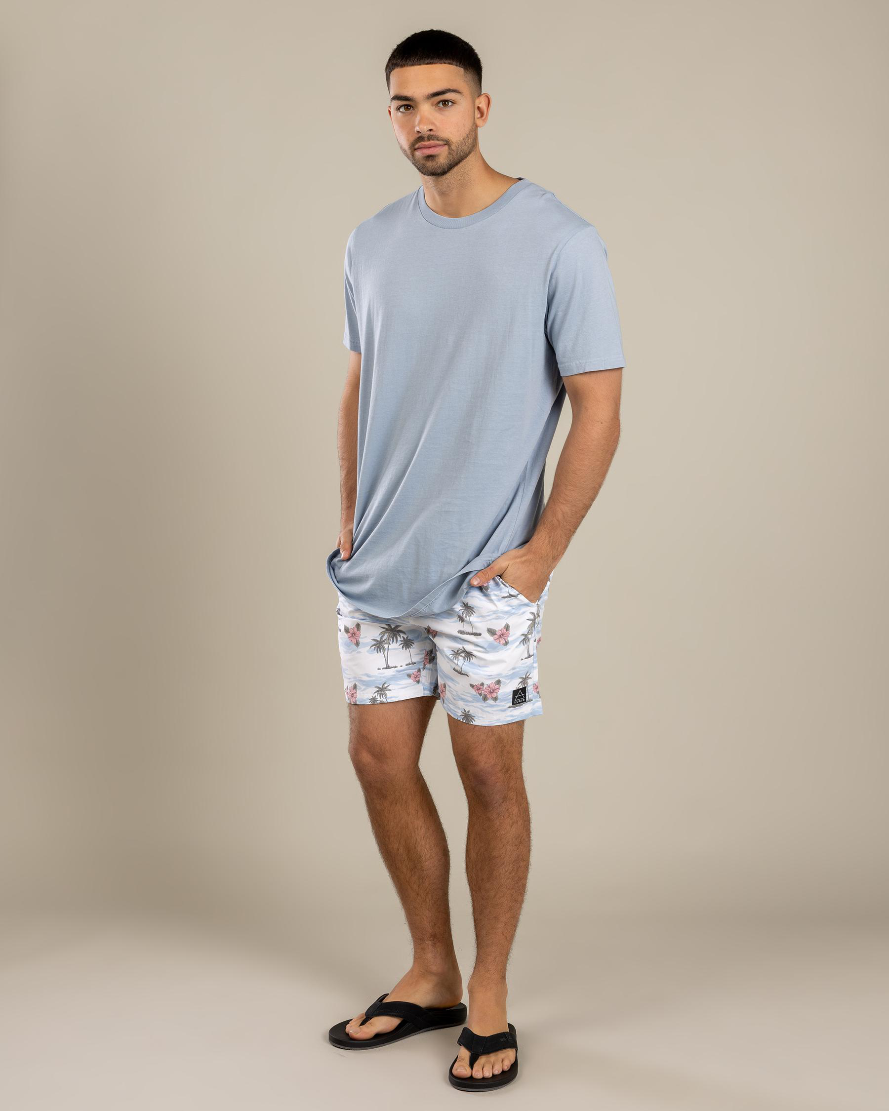 Floretta Elastic Waist Board Shorts