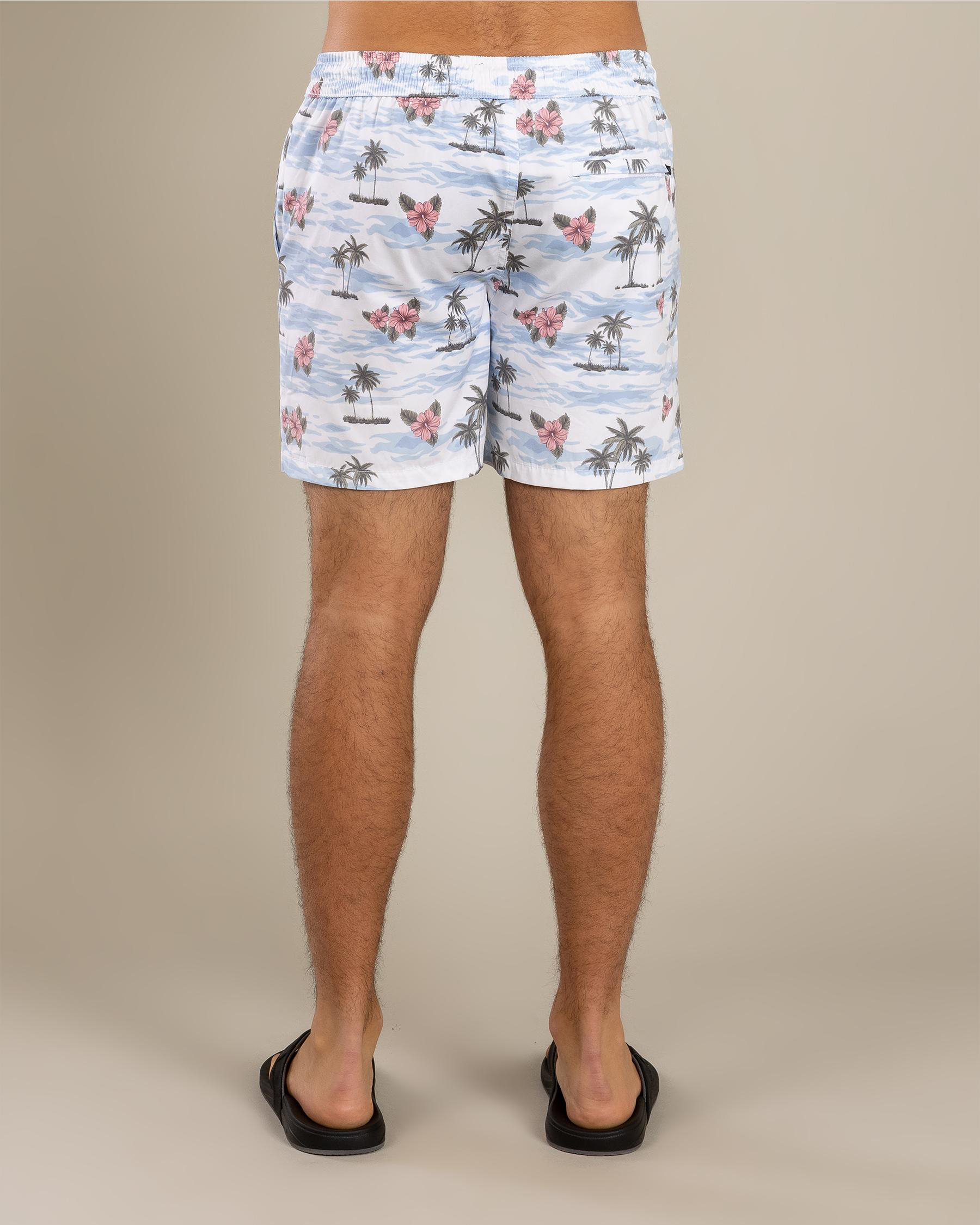 Floretta Elastic Waist Board Shorts